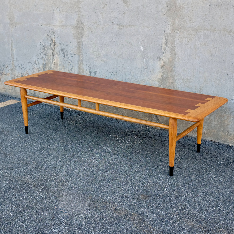 Mid Century Modern Vintage Lane "Acclaim" Walnut and Ash Coffee Table ...