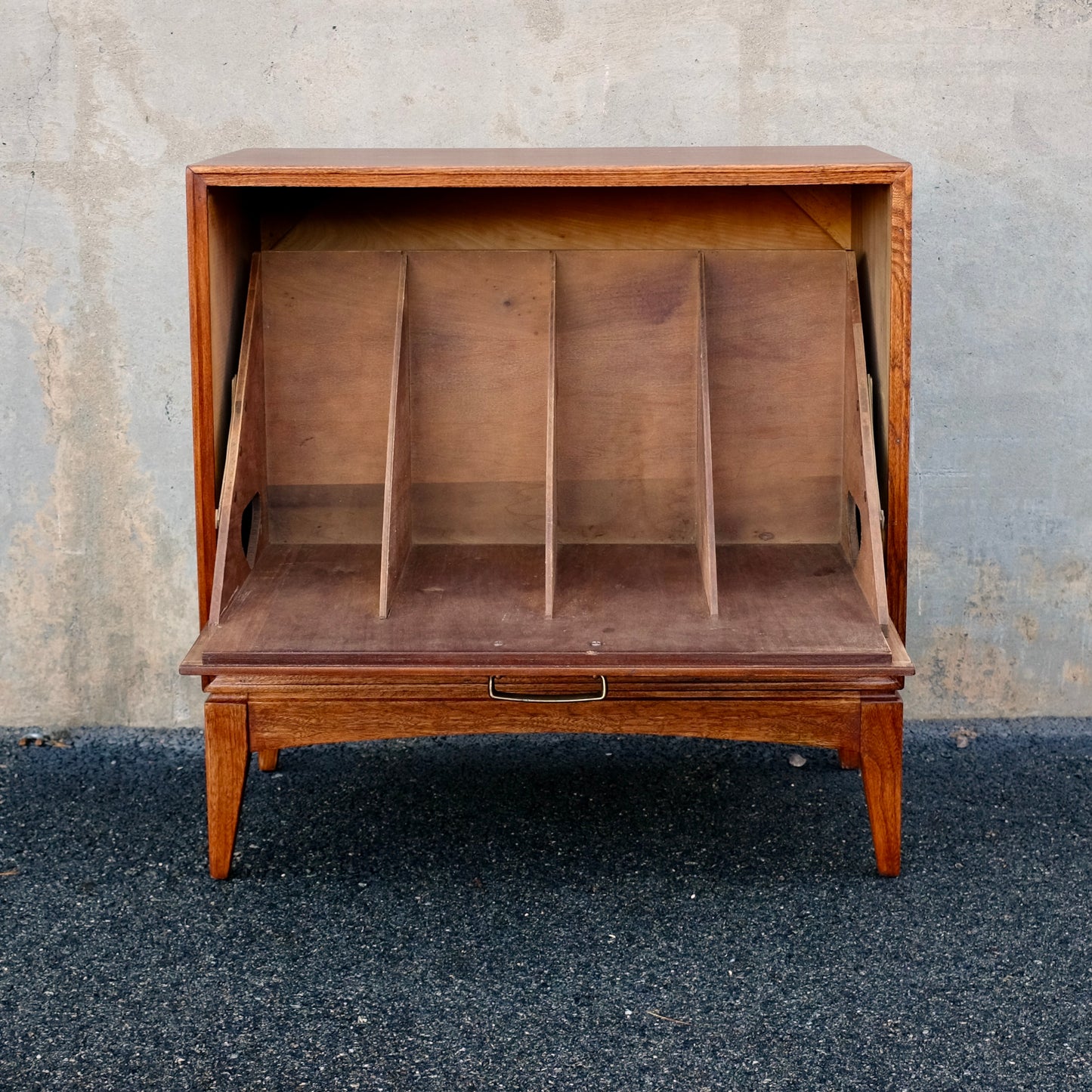 Lane Furniture Walnut Record Cabinet