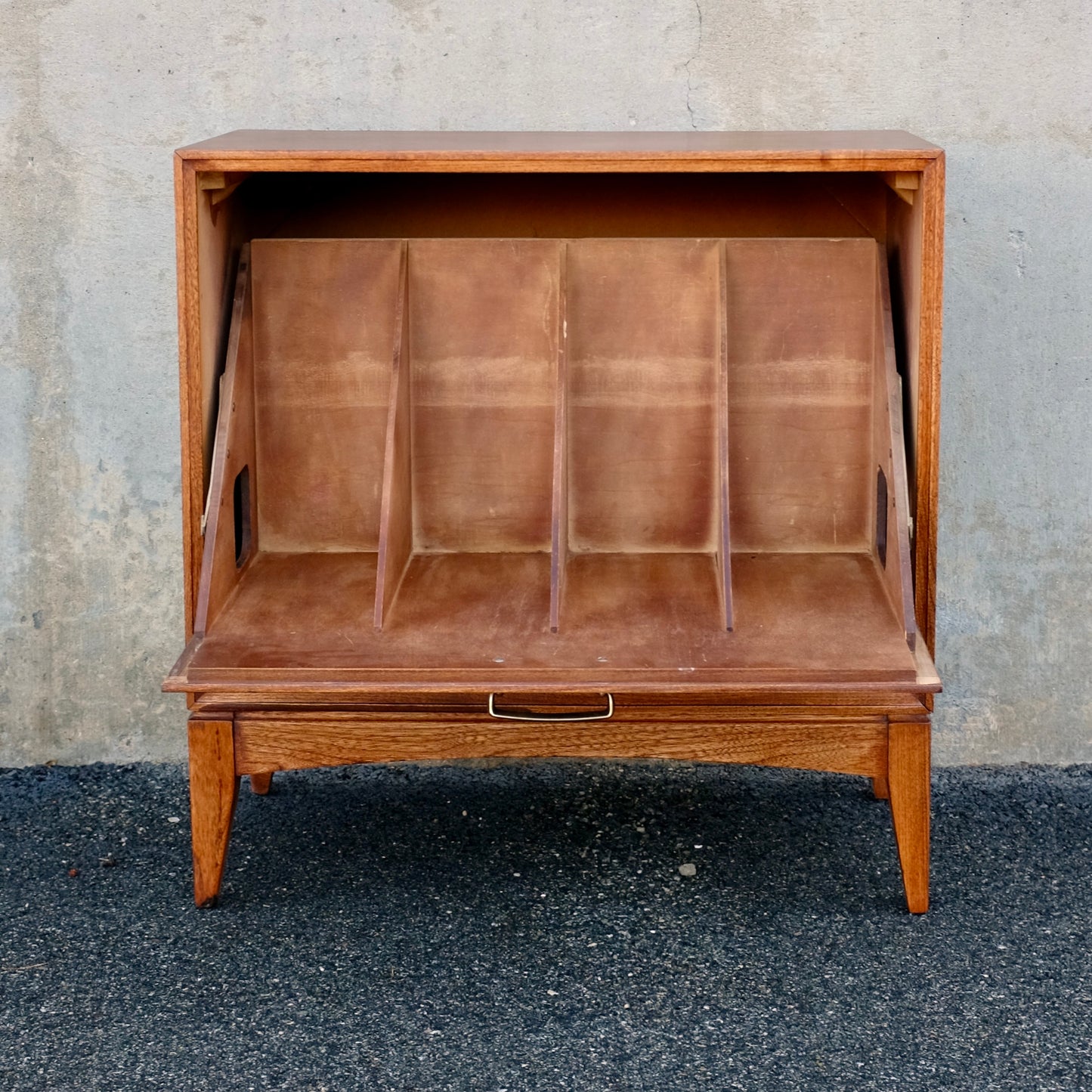 Lane Furniture Walnut Record Cabinet