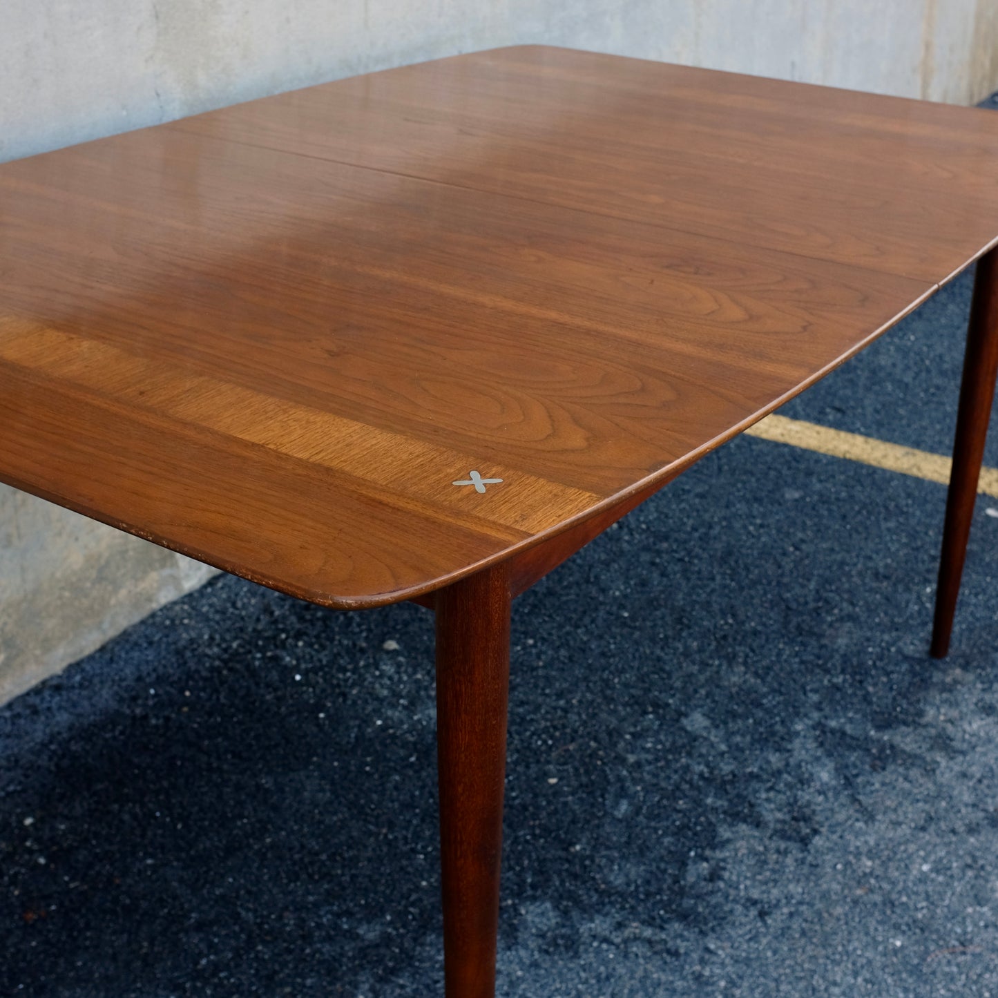 American of Martinsville "Accord" Walnut Dining Table