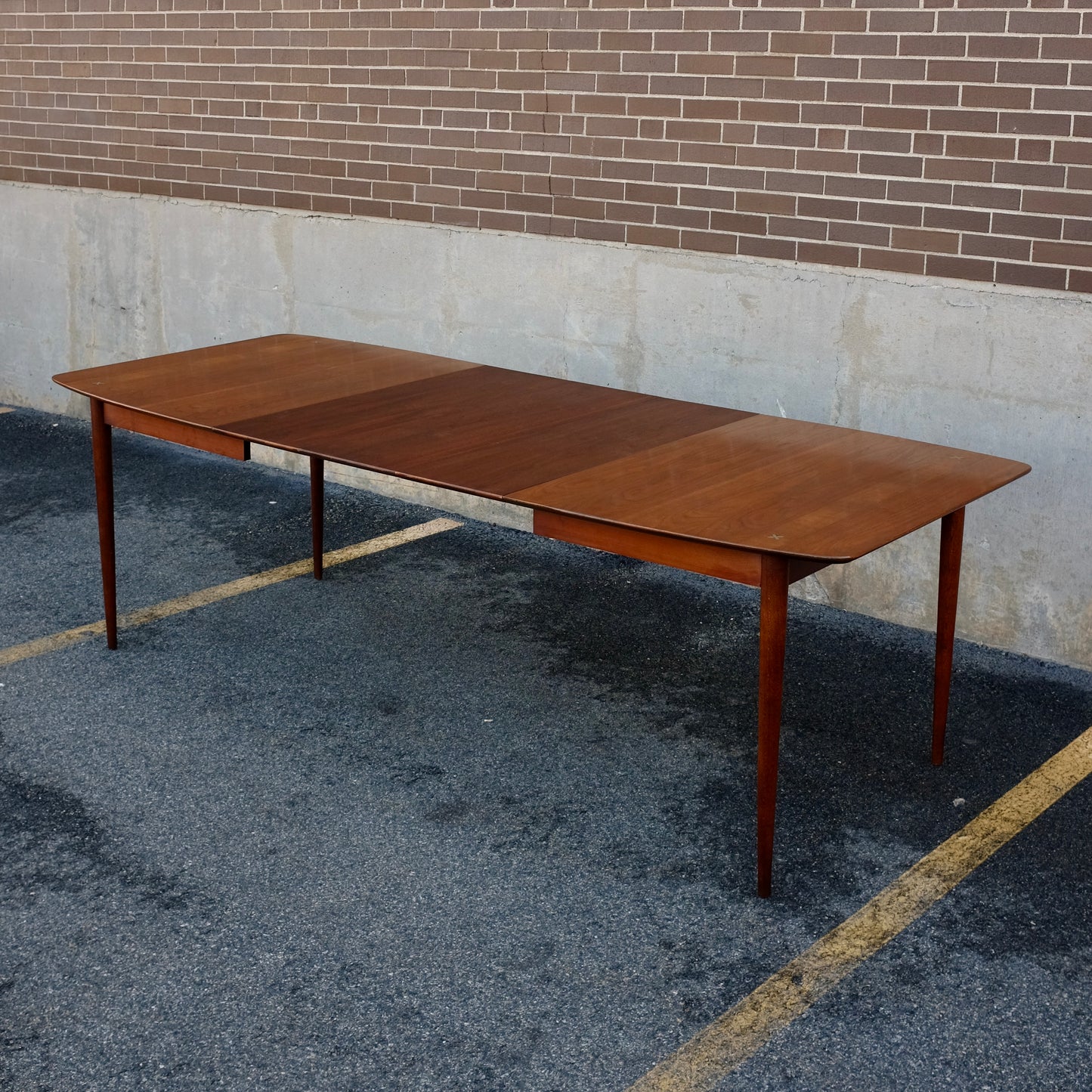 American of Martinsville "Accord" Walnut Dining Table