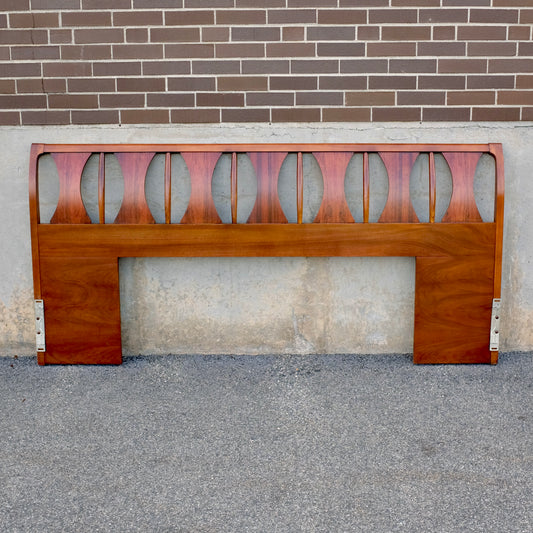 Kent Coffey "Perspecta" Rosewood & Walnut King Headboard