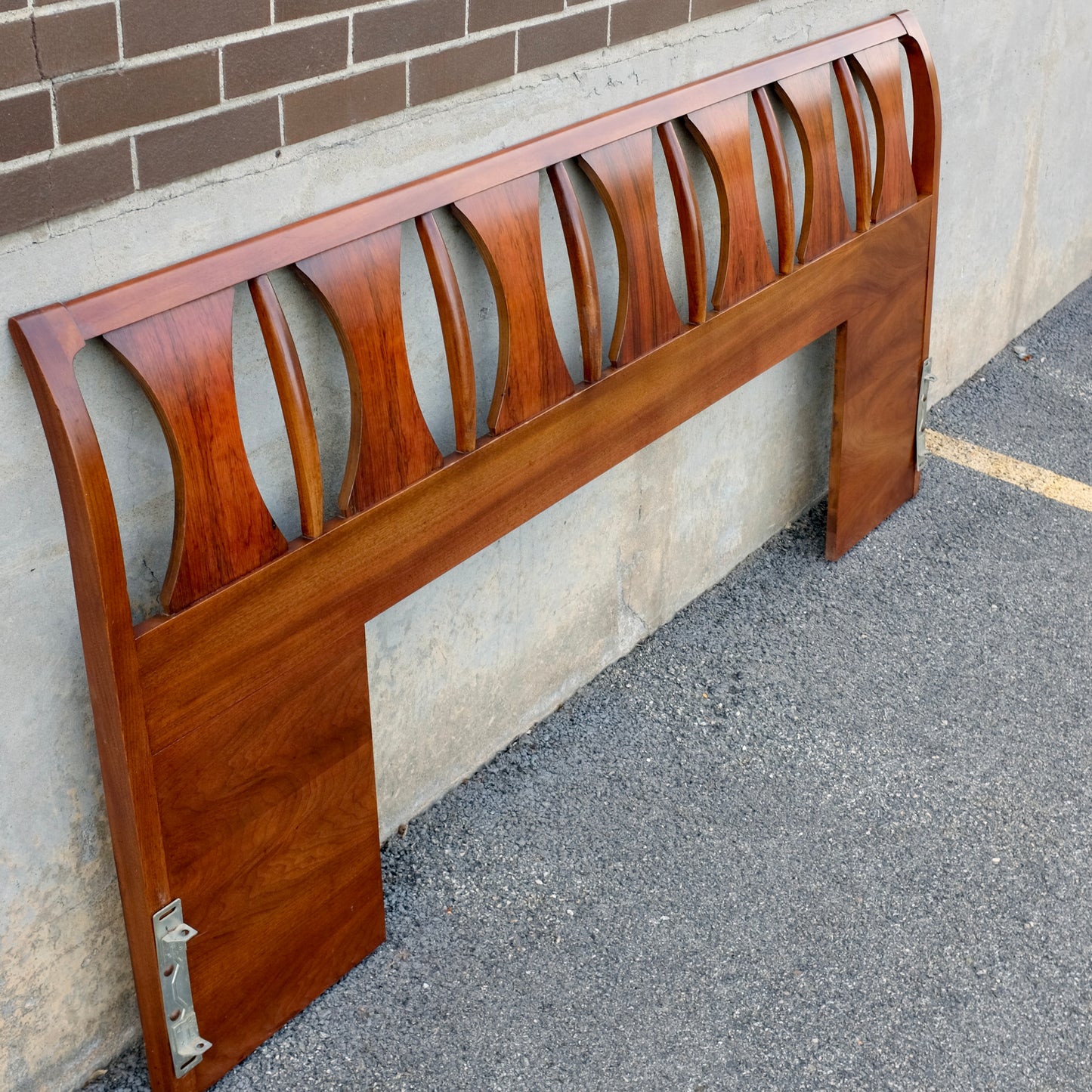 Kent Coffey "Perspecta" Rosewood & Walnut King Headboard