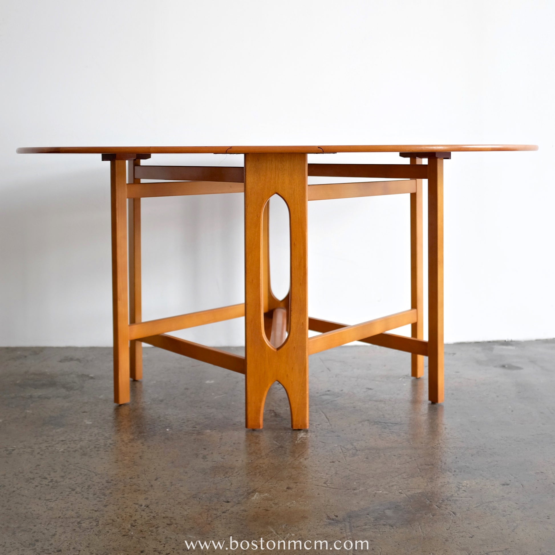 Vintage Mid Century Modern Nathan Furniture Teak Drop Leaf Table