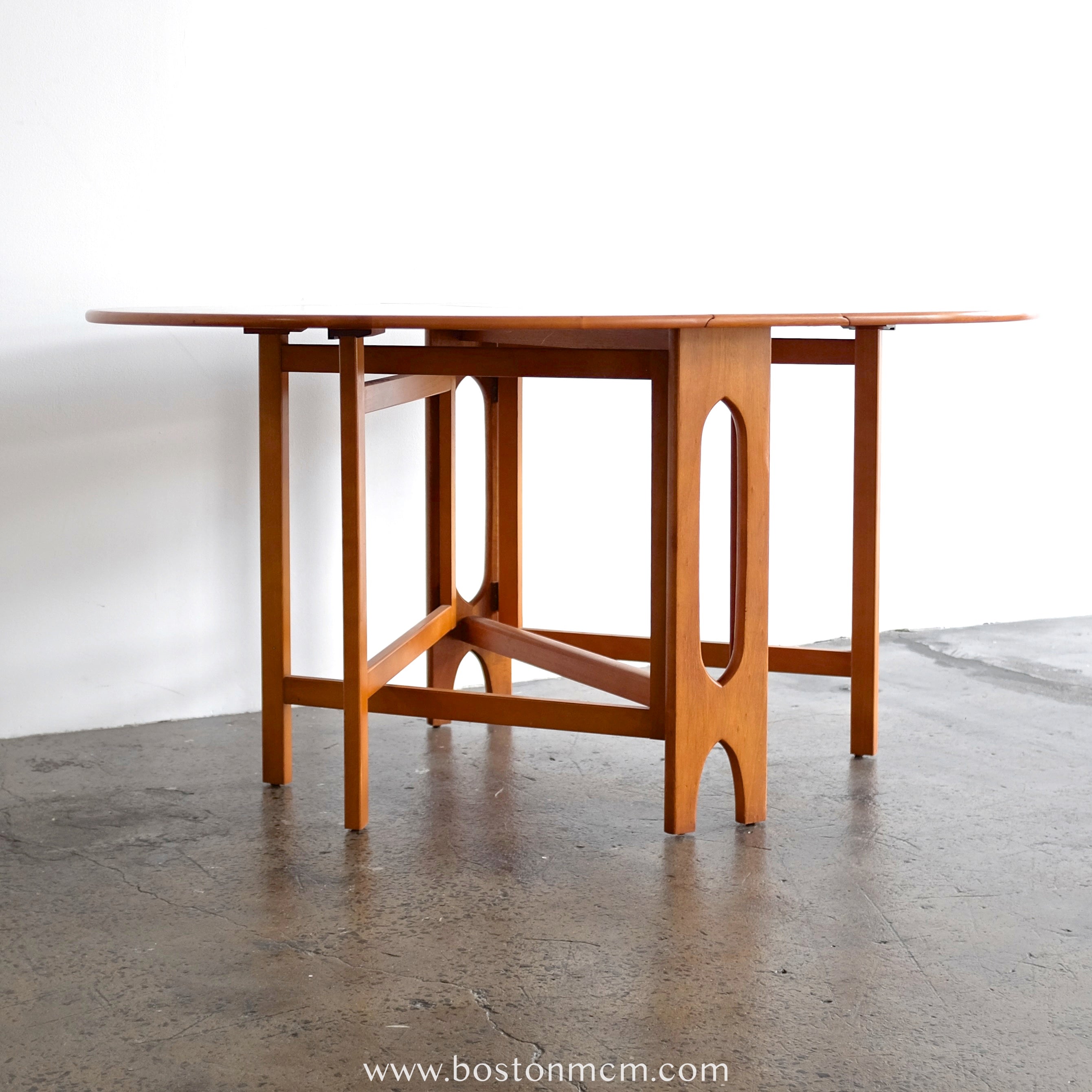 Mid century drop online leaf table and chairs