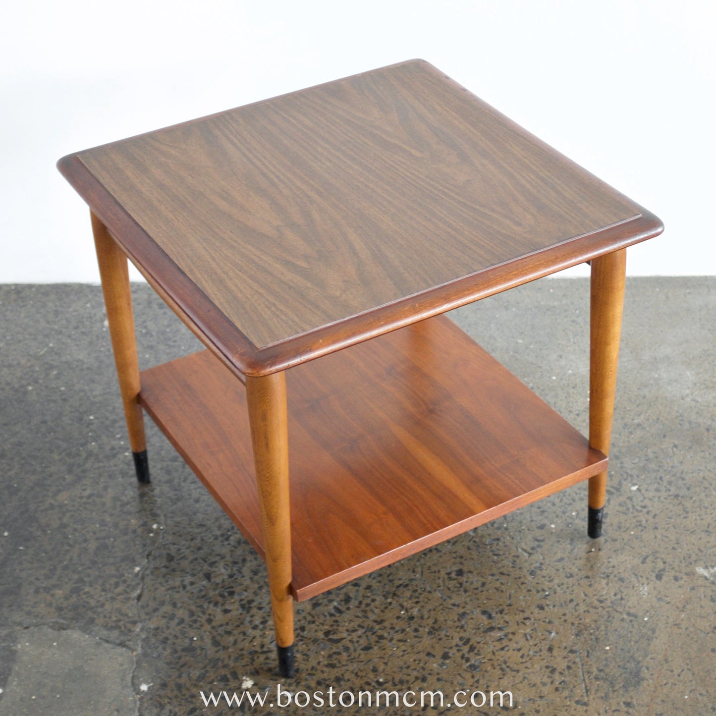 Lane Furniture "Acclaim II" Walnut & Ash Square Side Table