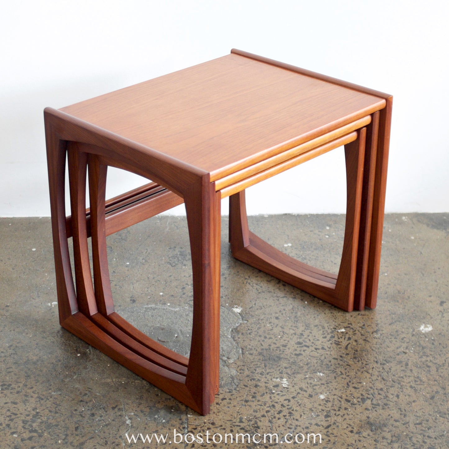 G-Plan Furniture "Quadrille" Set of 3 Teak Nesting Tables