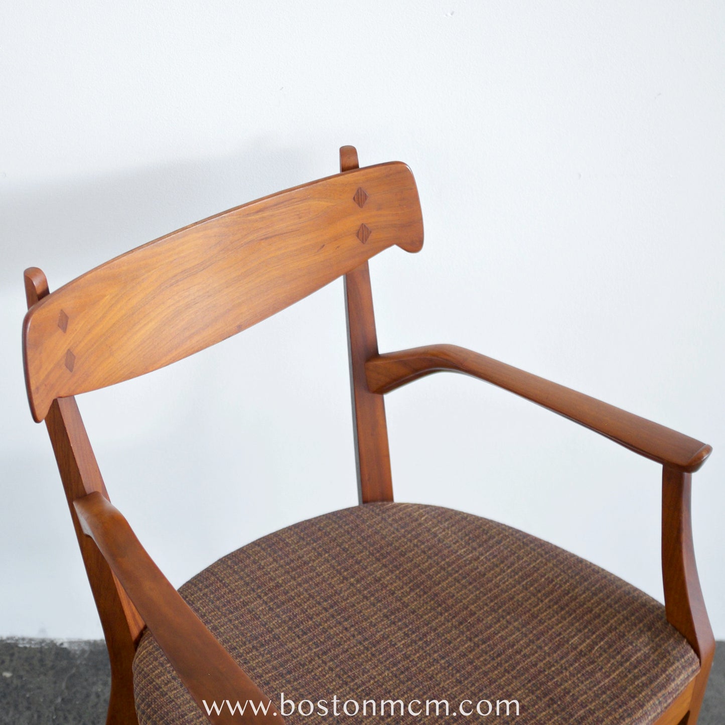 Drexel Furniture "Declaration" Walnut & Rosewood Dining Chairs - Set of 6