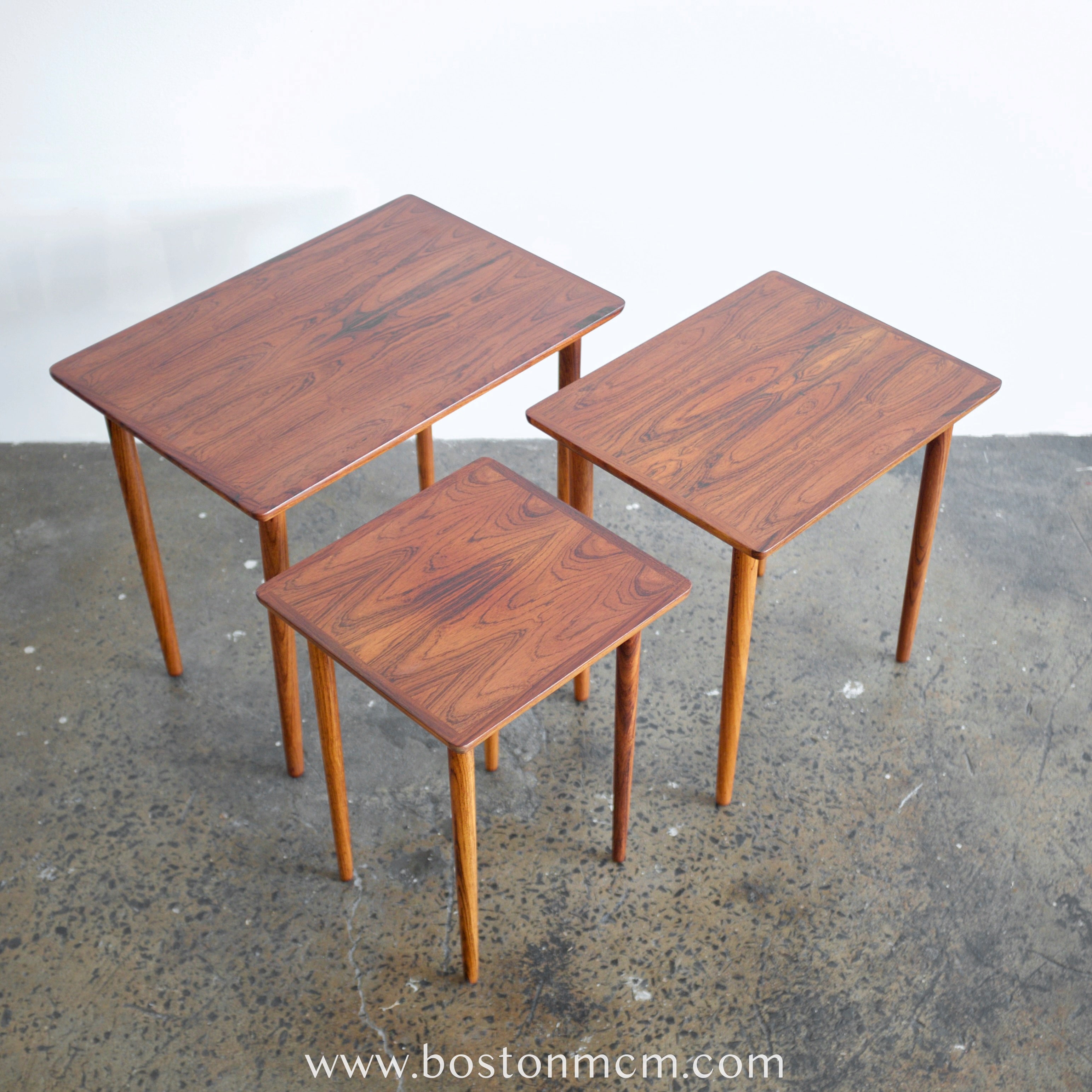 Rosewood nesting store tables