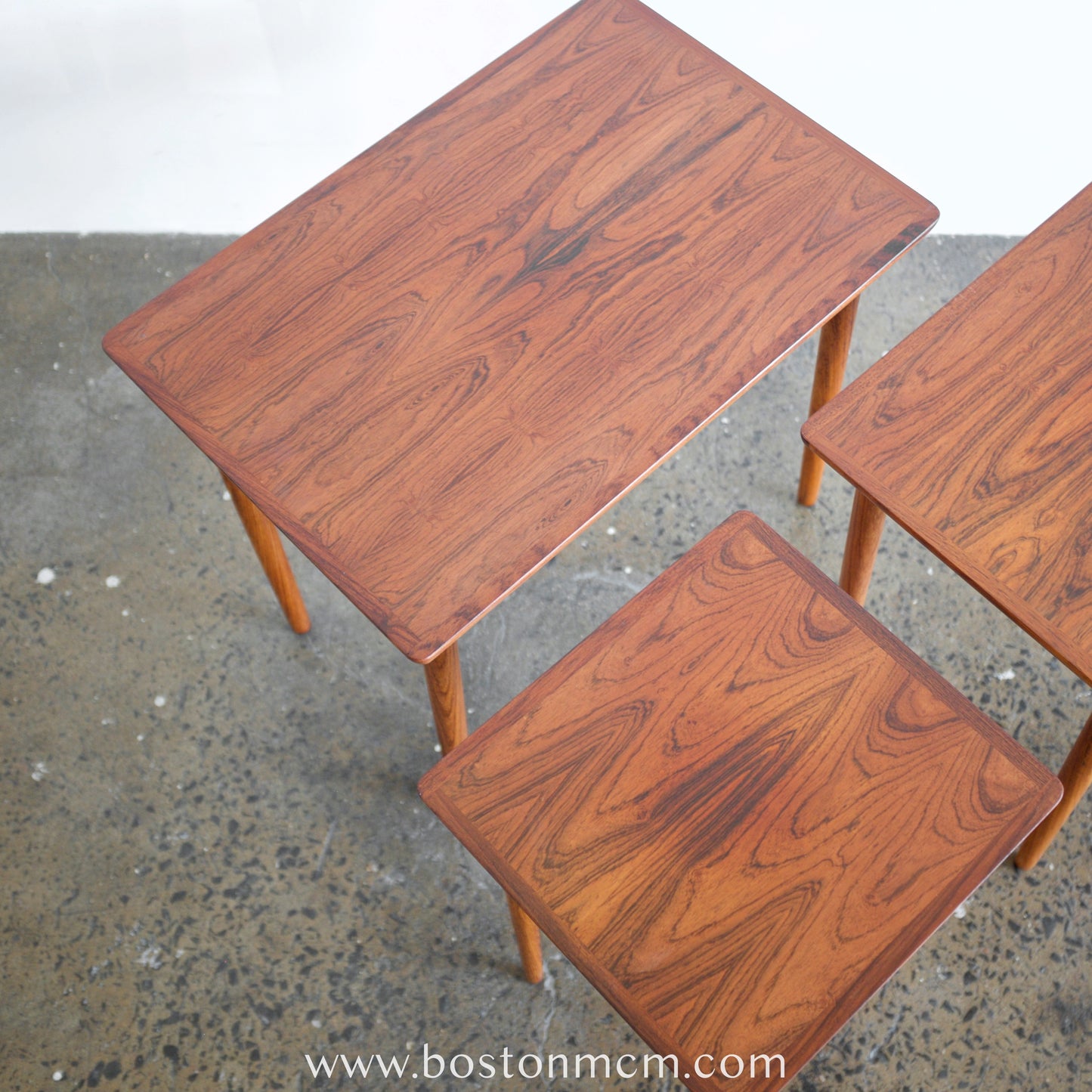 Bramin Rosewood Nesting Tables - Set of 3