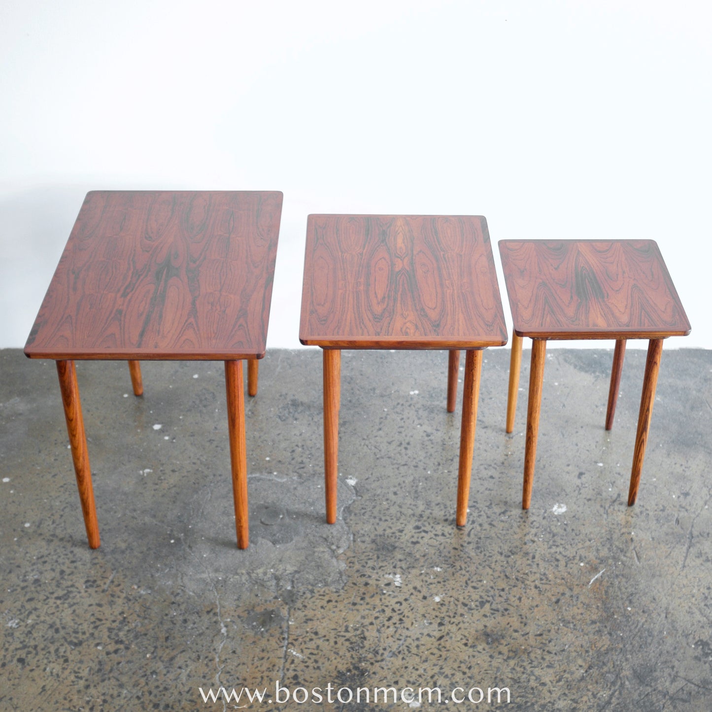 Bramin Rosewood Nesting Tables - Set of 3