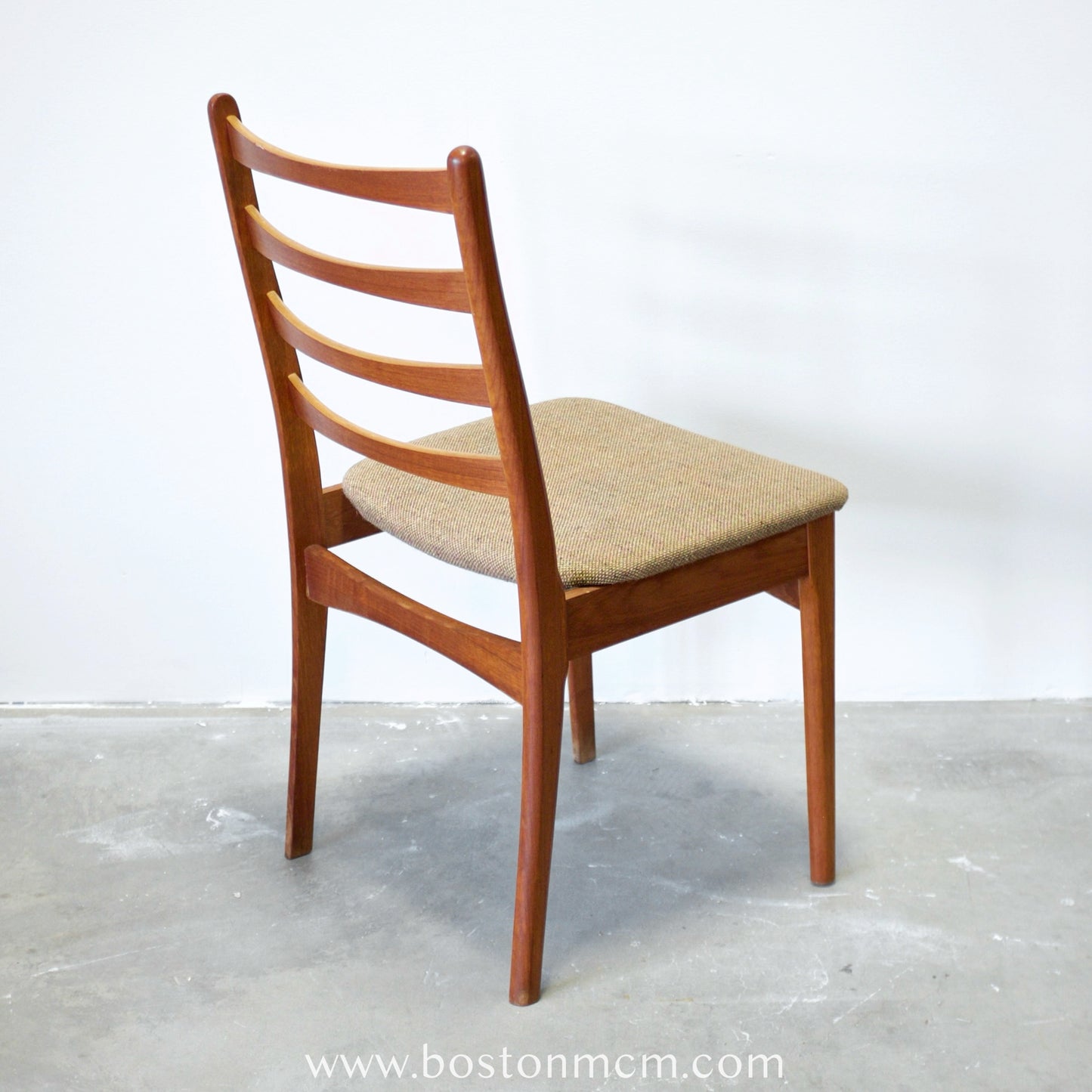Danish Teak Ladder Back Dining Chairs - Set of 4