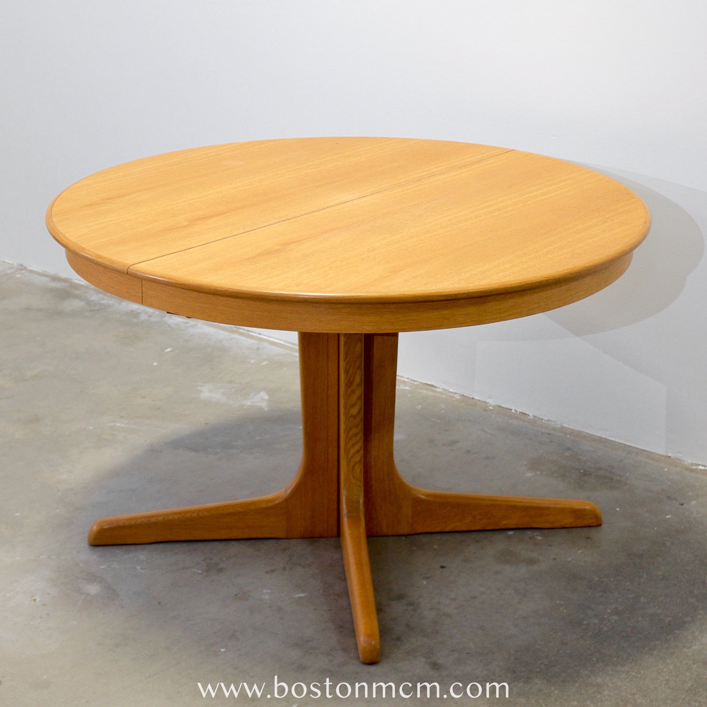 Danish Oak Round Dining Table