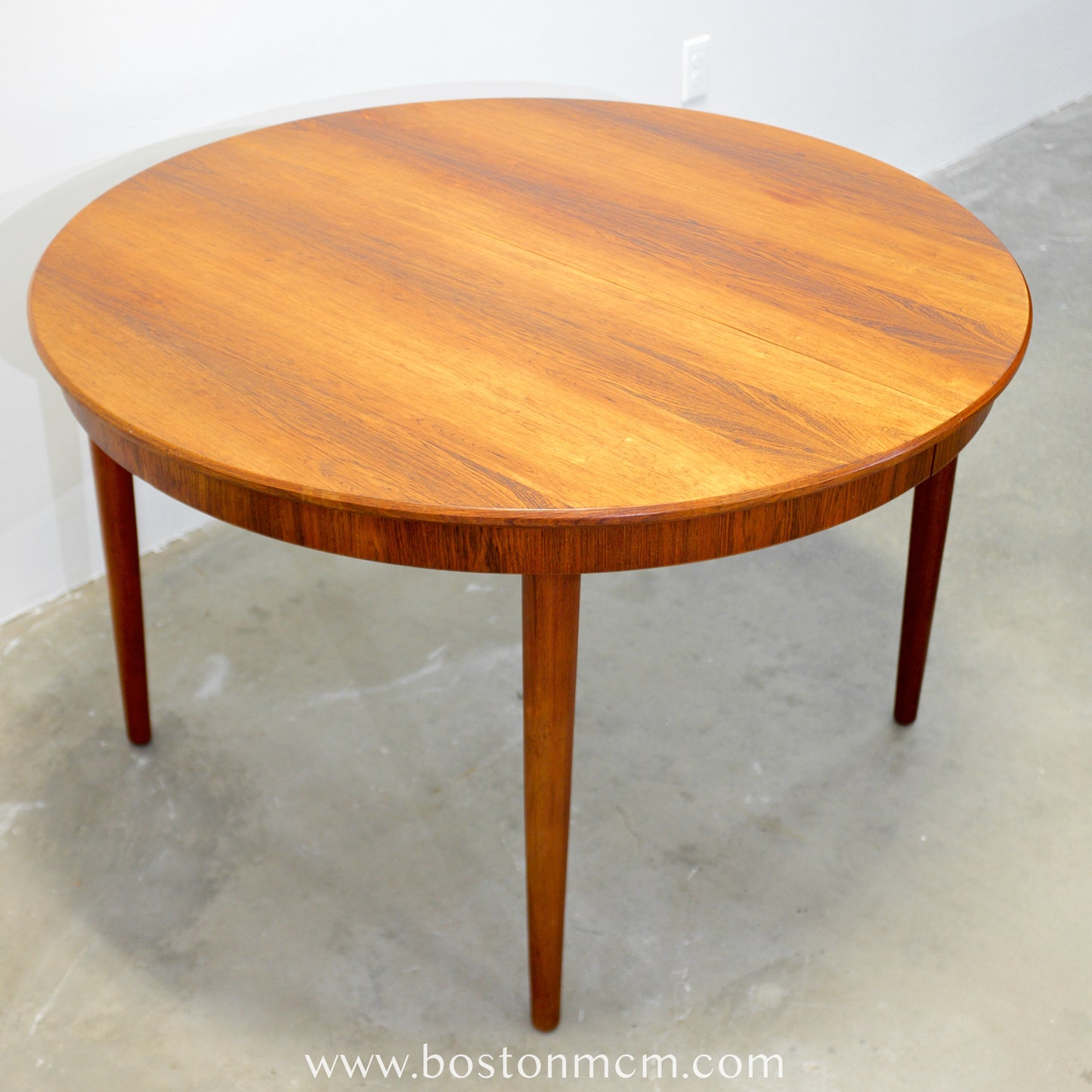 Danish Rosewood Round Dining Table