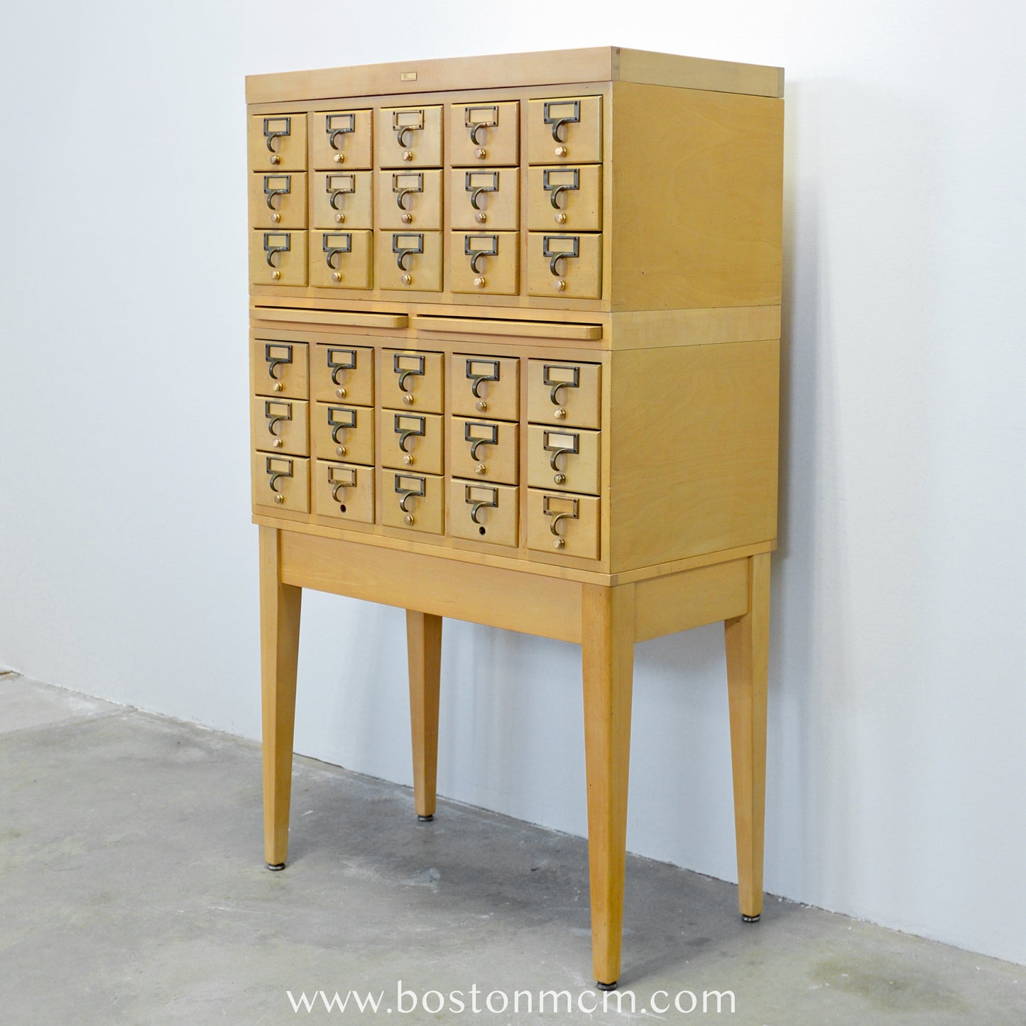 30 Drawer Maple Library Card Catalog