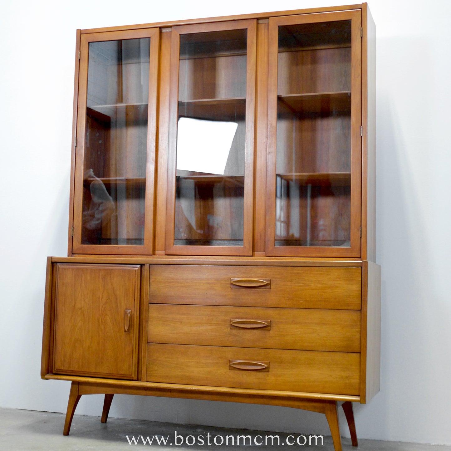 United Furniture "Intermood" Cherry Hutch / China Cabinet