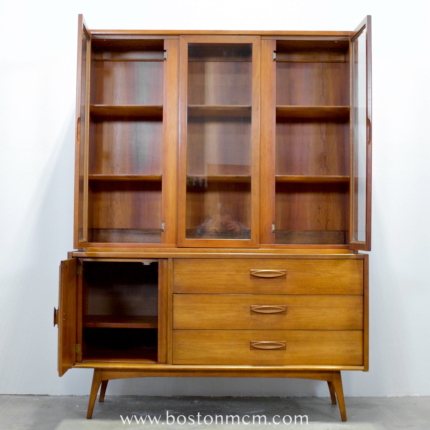 United Furniture "Intermood" Cherry Hutch / China Cabinet