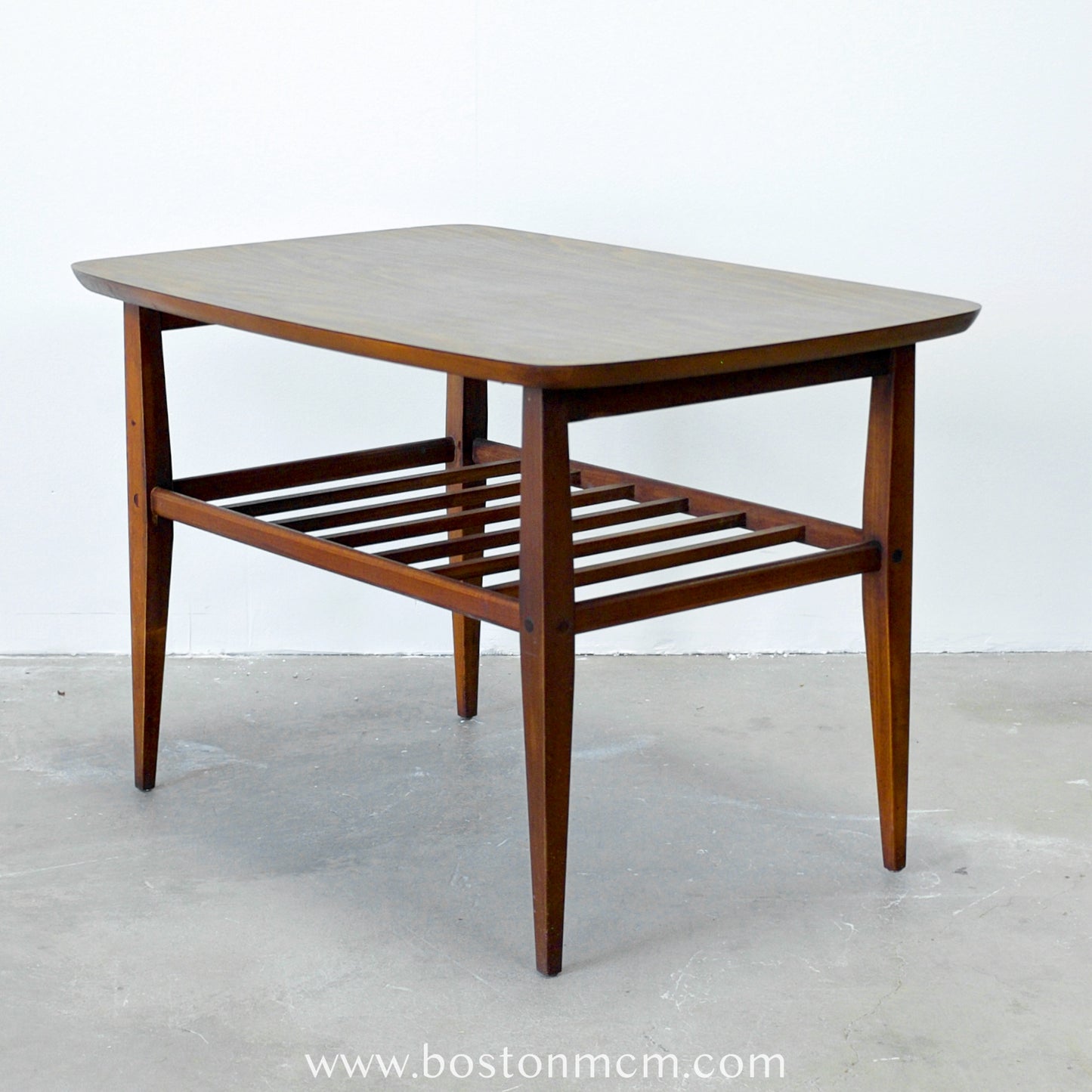 Lane Furniture "Accent II" Walnut & Laminate Side Table