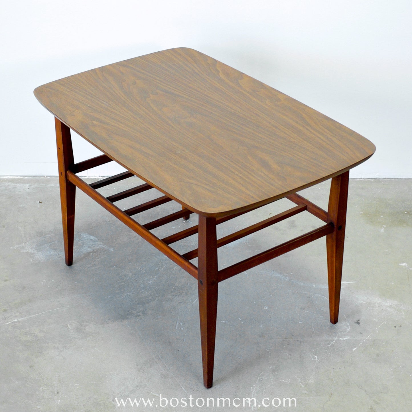 Lane Furniture "Accent II" Walnut & Laminate Side Table