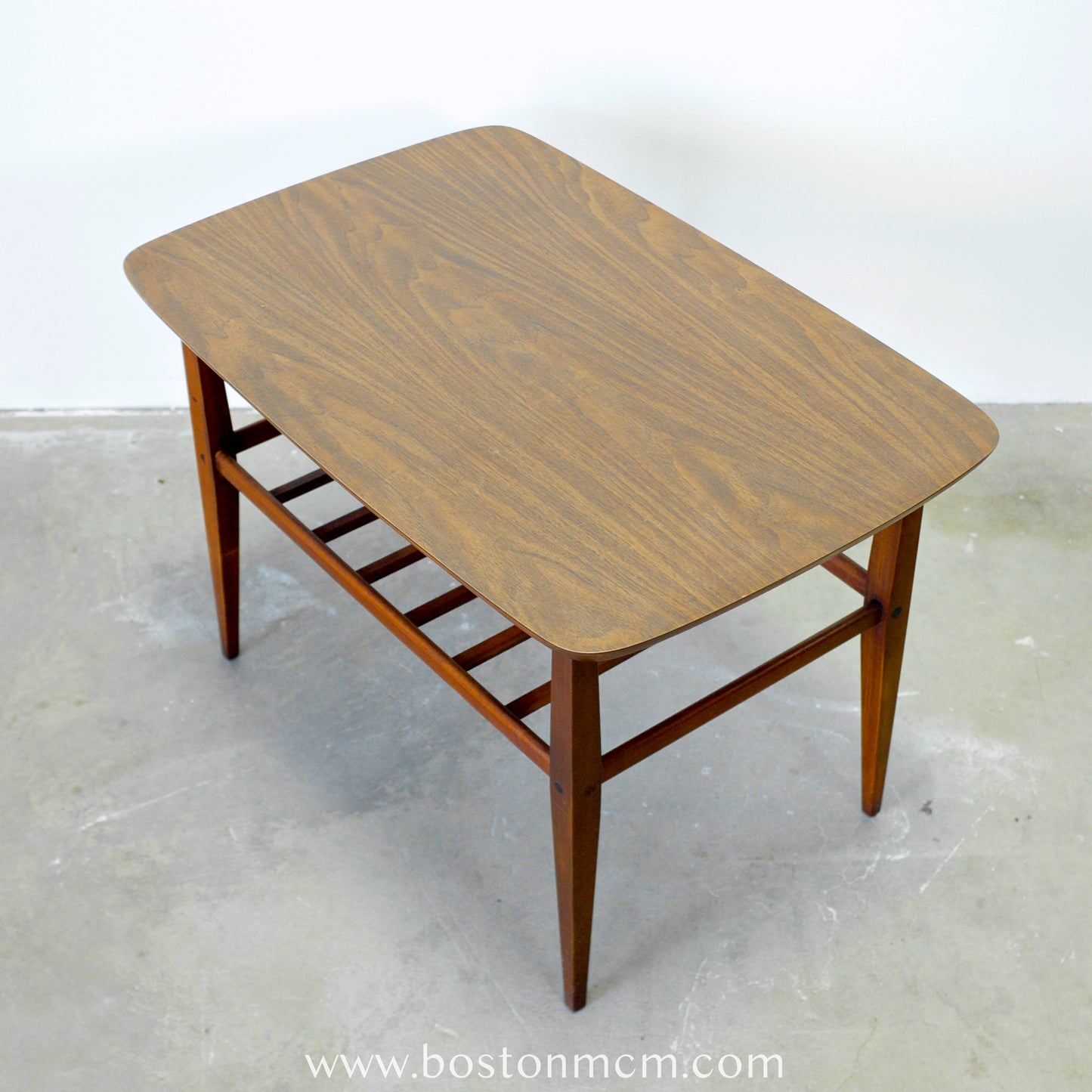 Lane Furniture "Accent II" Walnut & Laminate Side Table