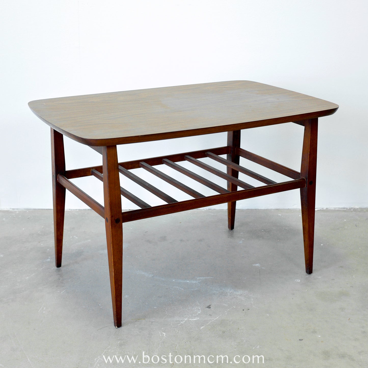 Lane Furniture "Accent II" Walnut & Laminate Side Table