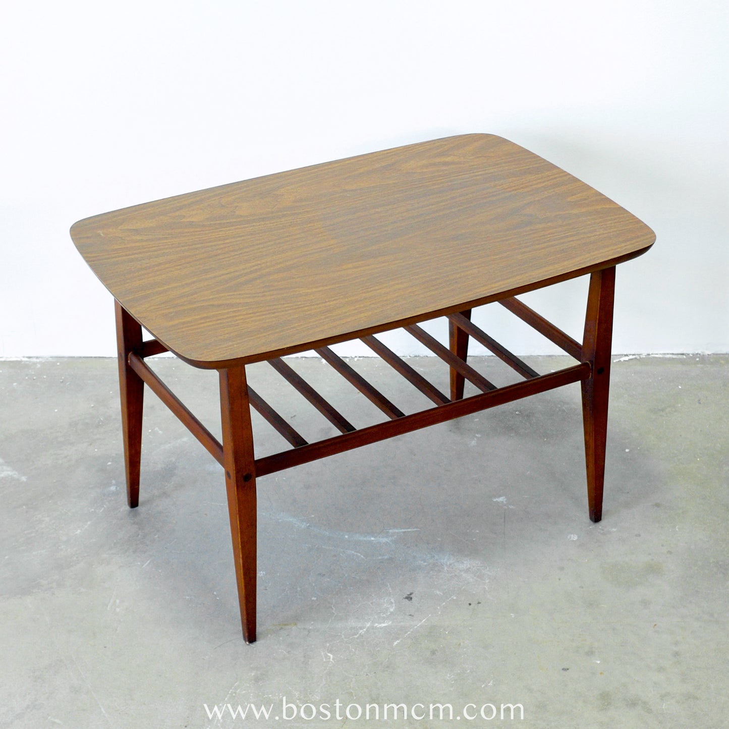 Lane Furniture "Accent II" Walnut & Laminate Side Table