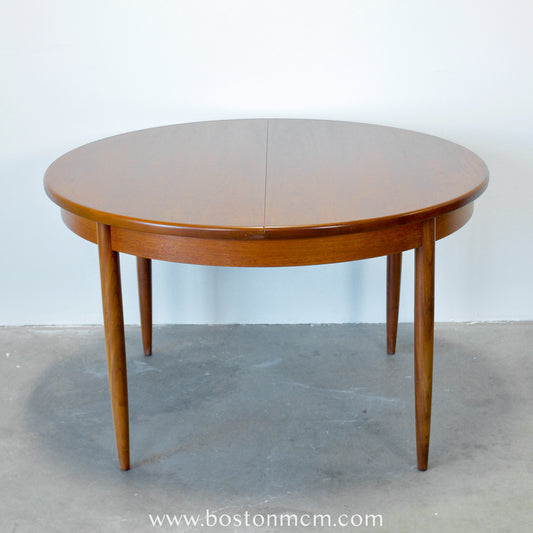 G-Plan "Fresco" Teak Round Dining Table Designed by V. B. Wilkins