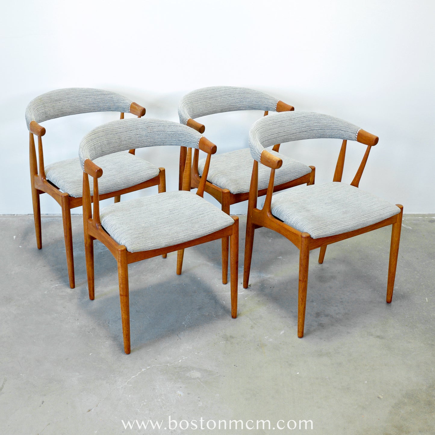 Danish Teak Dining Chairs Attributed to Johannes Andersen - Set of 4