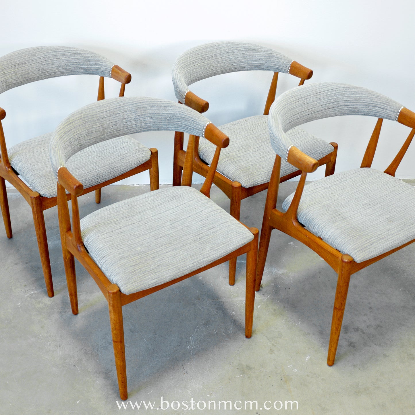 Danish Teak Dining Chairs Attributed to Johannes Andersen - Set of 4