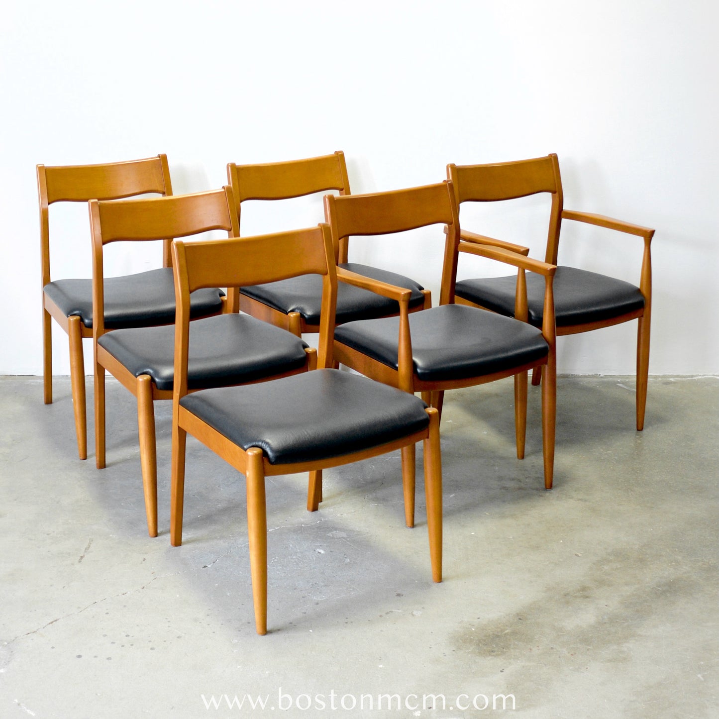 United Furniture "Intermood" Set of 6 Cherry Dining Chairs