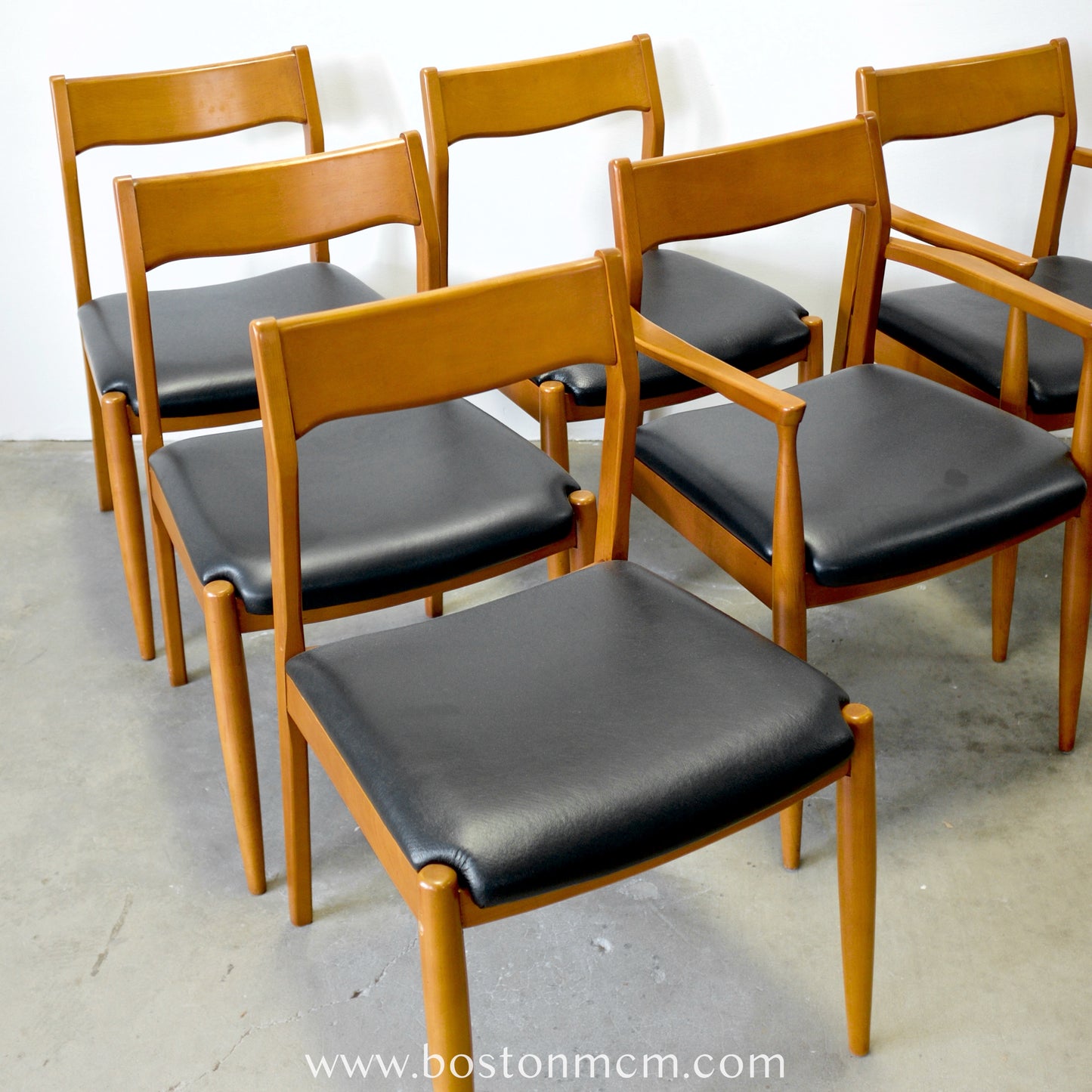 United Furniture "Intermood" Set of 6 Cherry Dining Chairs