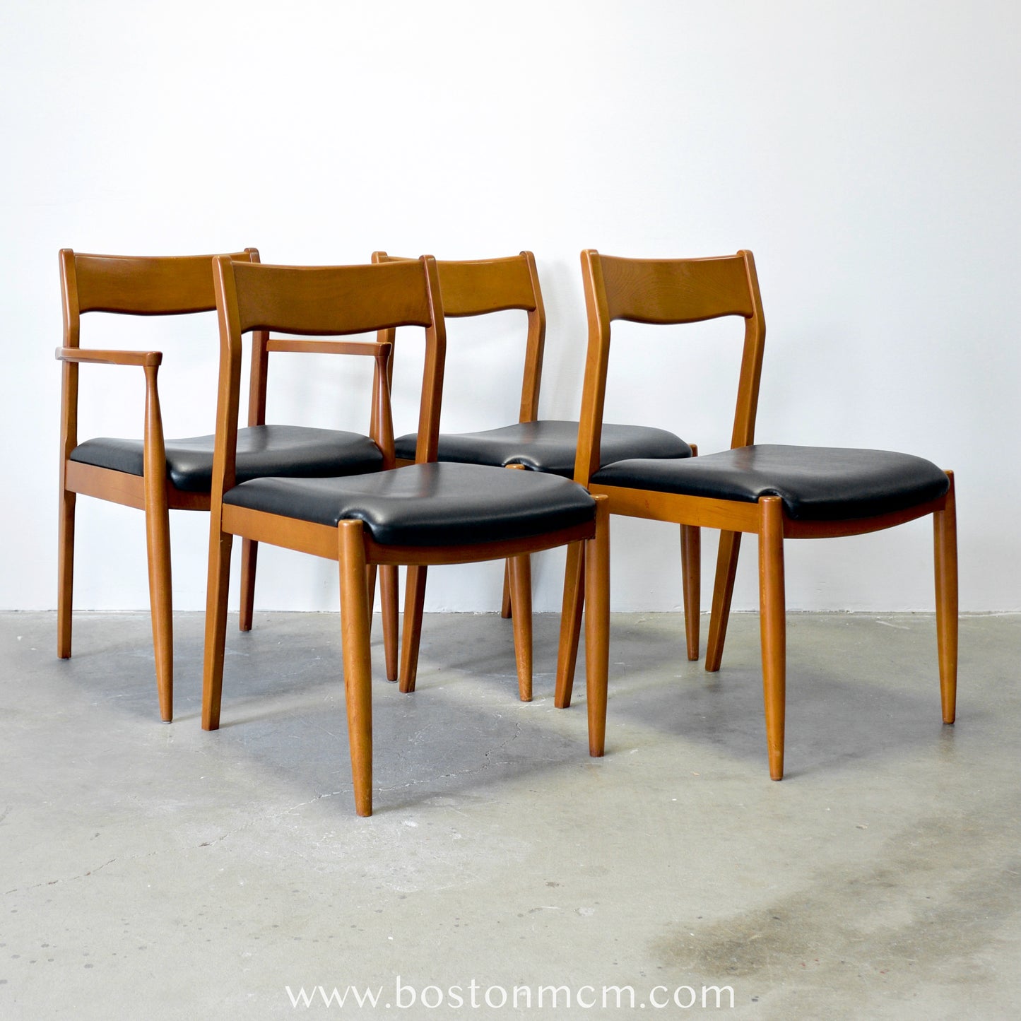 United Furniture "Intermood" Set of 4 Cherry Dining Chairs