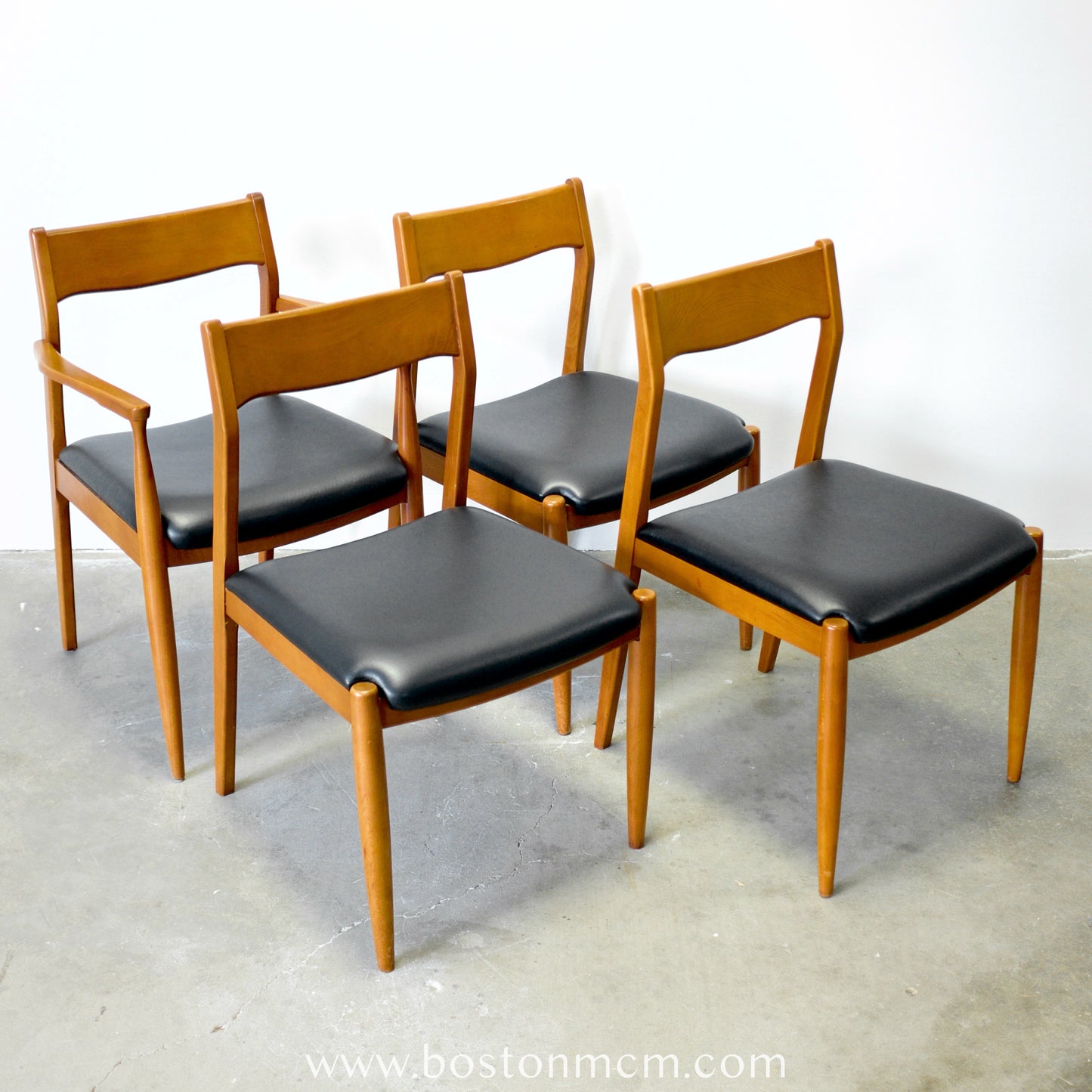 United Furniture "Intermood" Set of 4 Cherry Dining Chairs