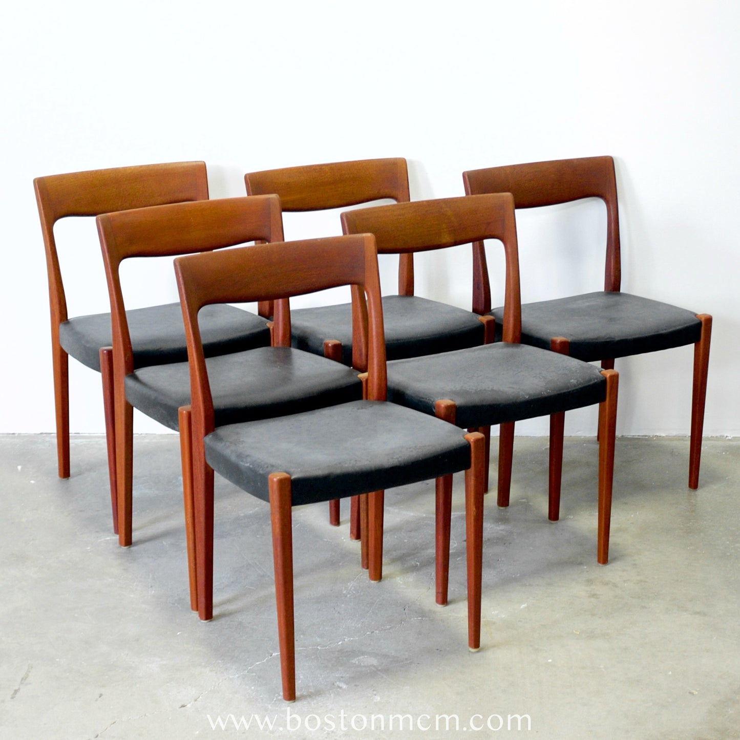 Svegards Markaryd Set of 6 Swedish Teak Dining Chairs