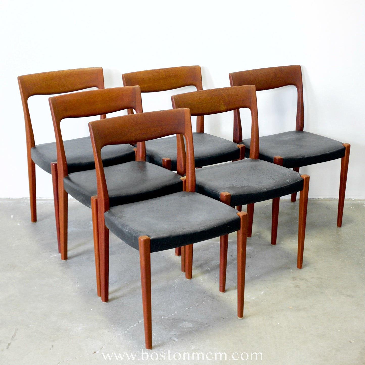 Svegards Markaryd Set of 6 Swedish Teak Dining Chairs