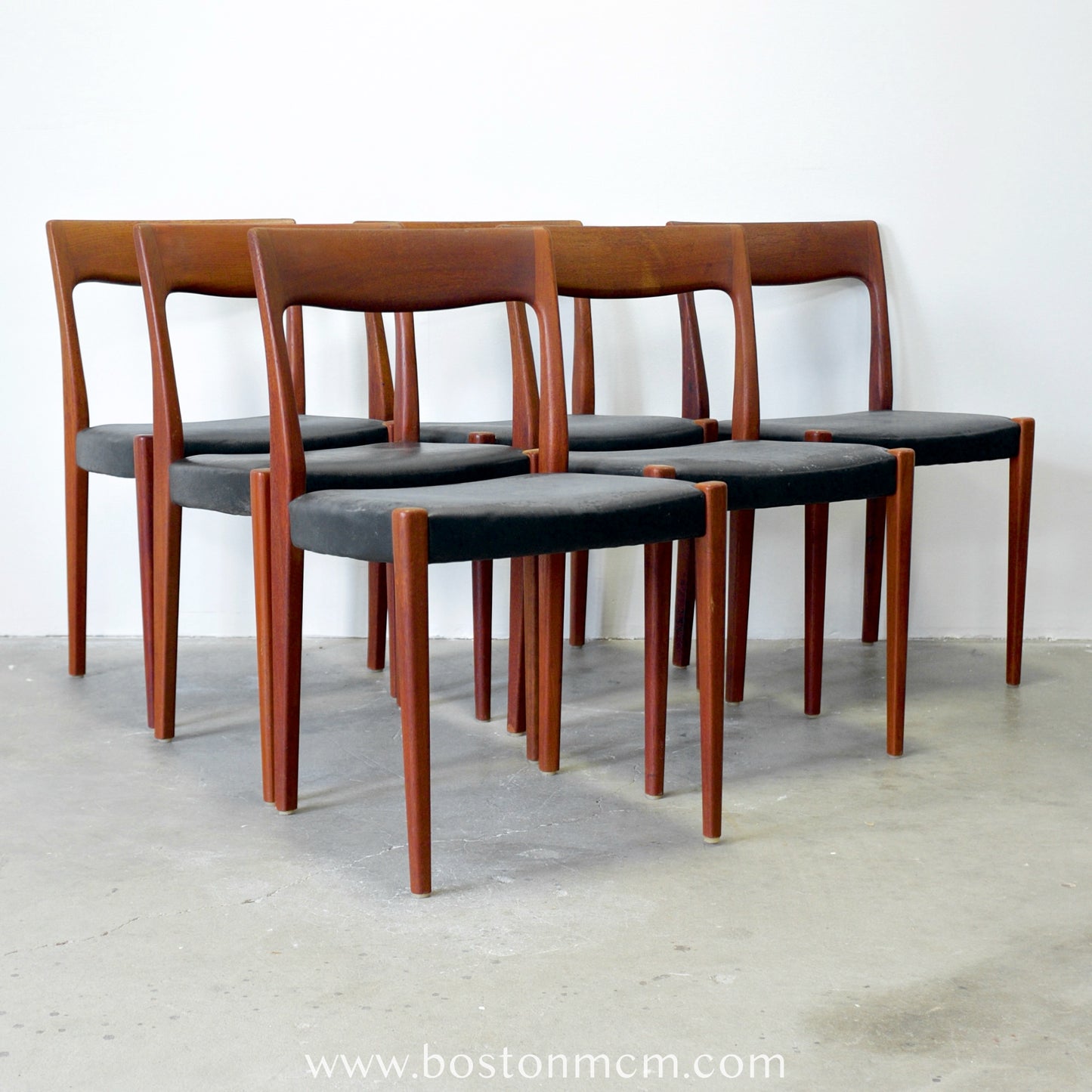 Svegards Markaryd Set of 6 Swedish Teak Dining Chairs