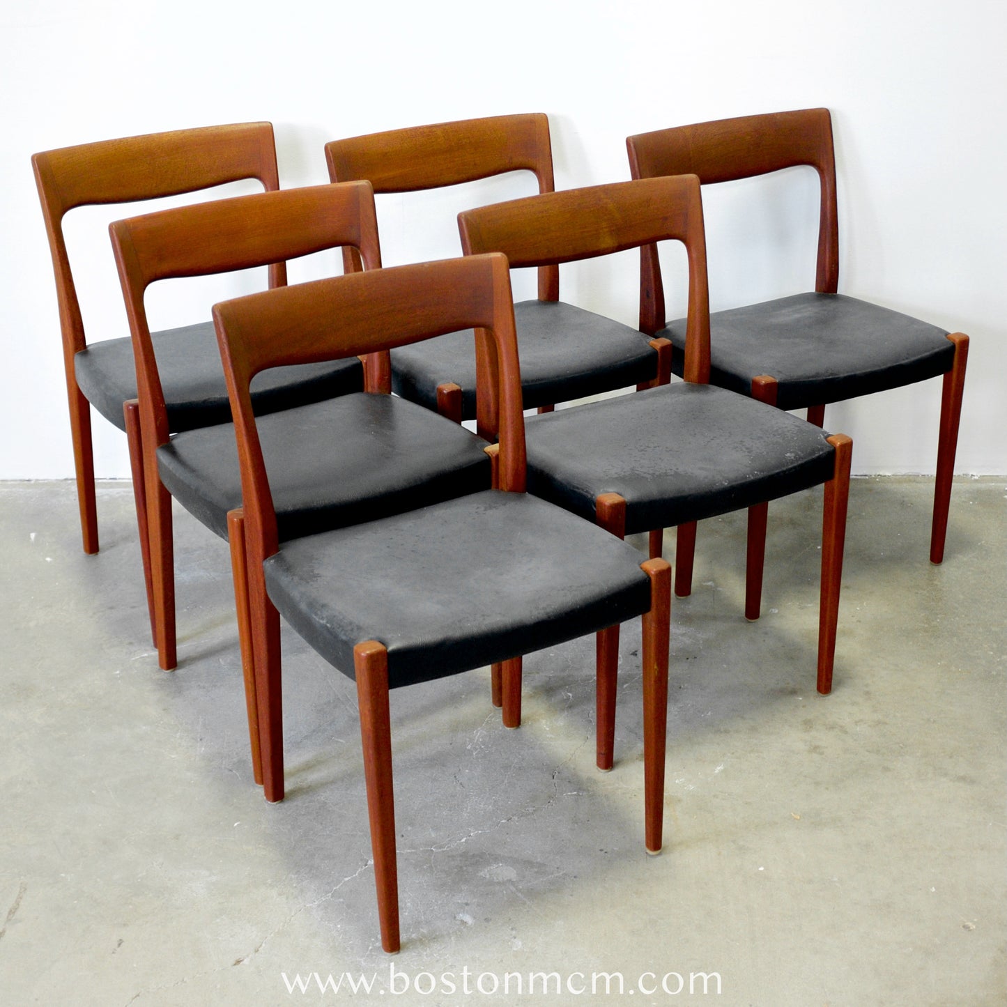 Svegards Markaryd Set of 6 Swedish Teak Dining Chairs