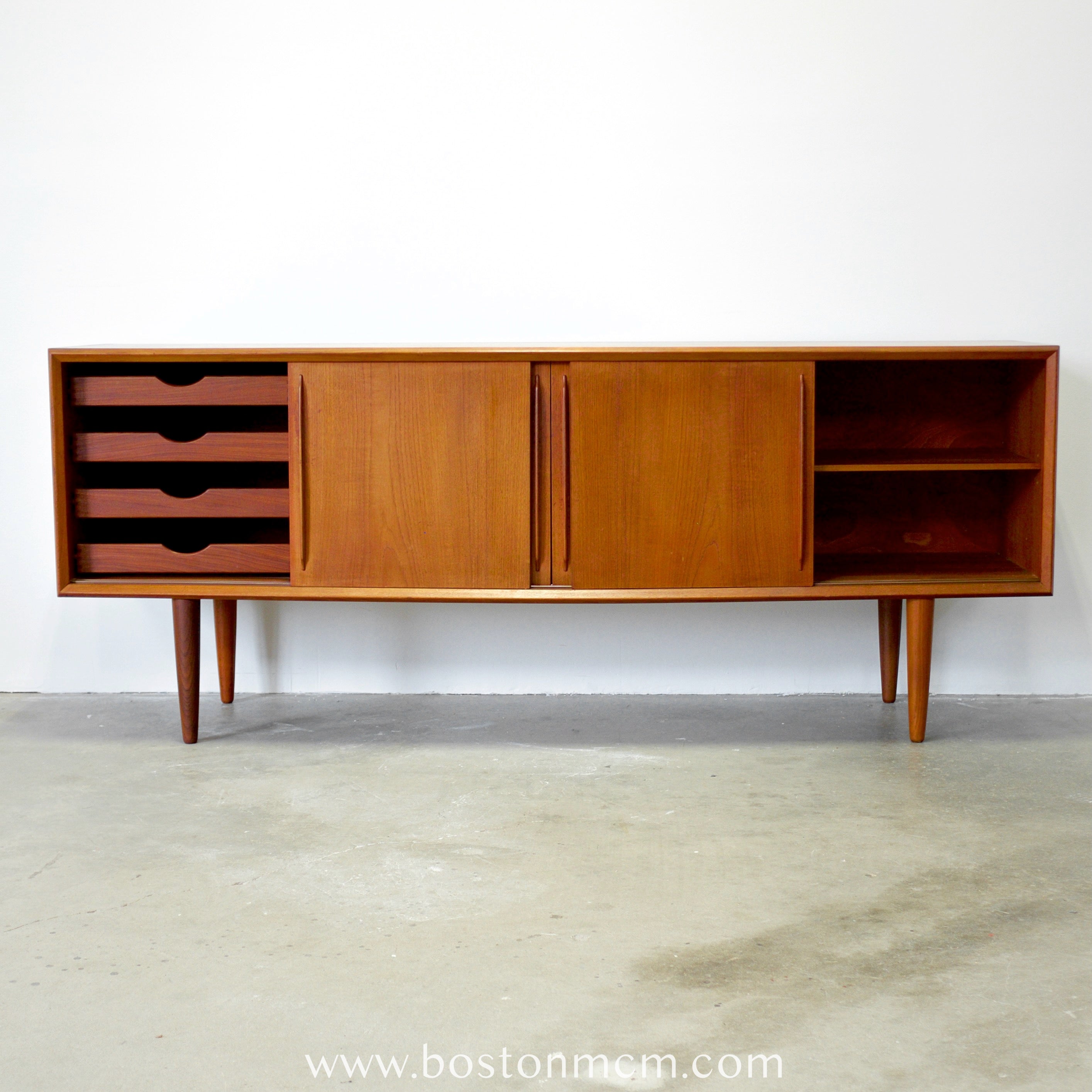 H.P. Hansen Mobelindustri Danish Teak Sideboard by Svend Aage Madsen - Mid  Century Modern Vintage – Boston Mid Century Modern