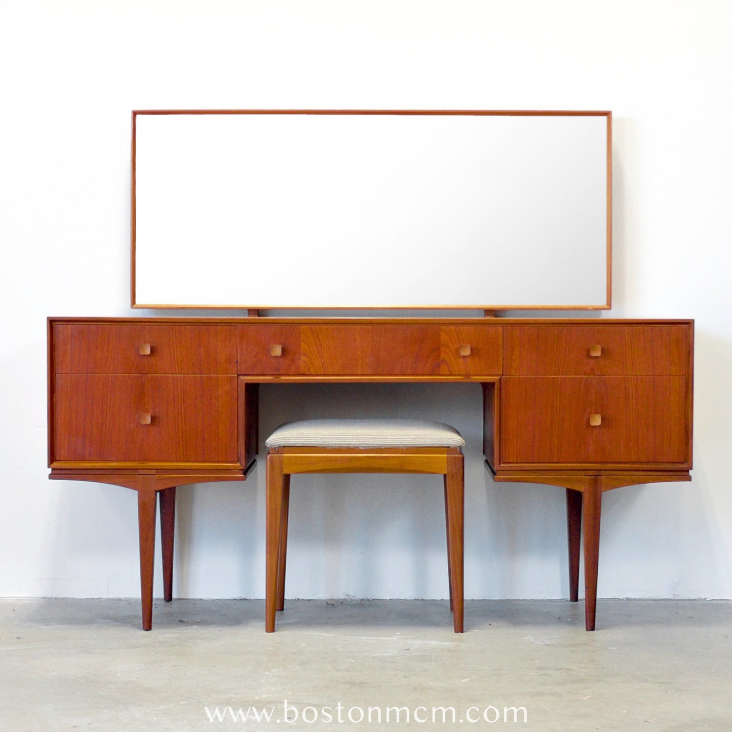 A.H. Mcintosh Vanity / Dressing Table / Desk & Matching Stool - #B9