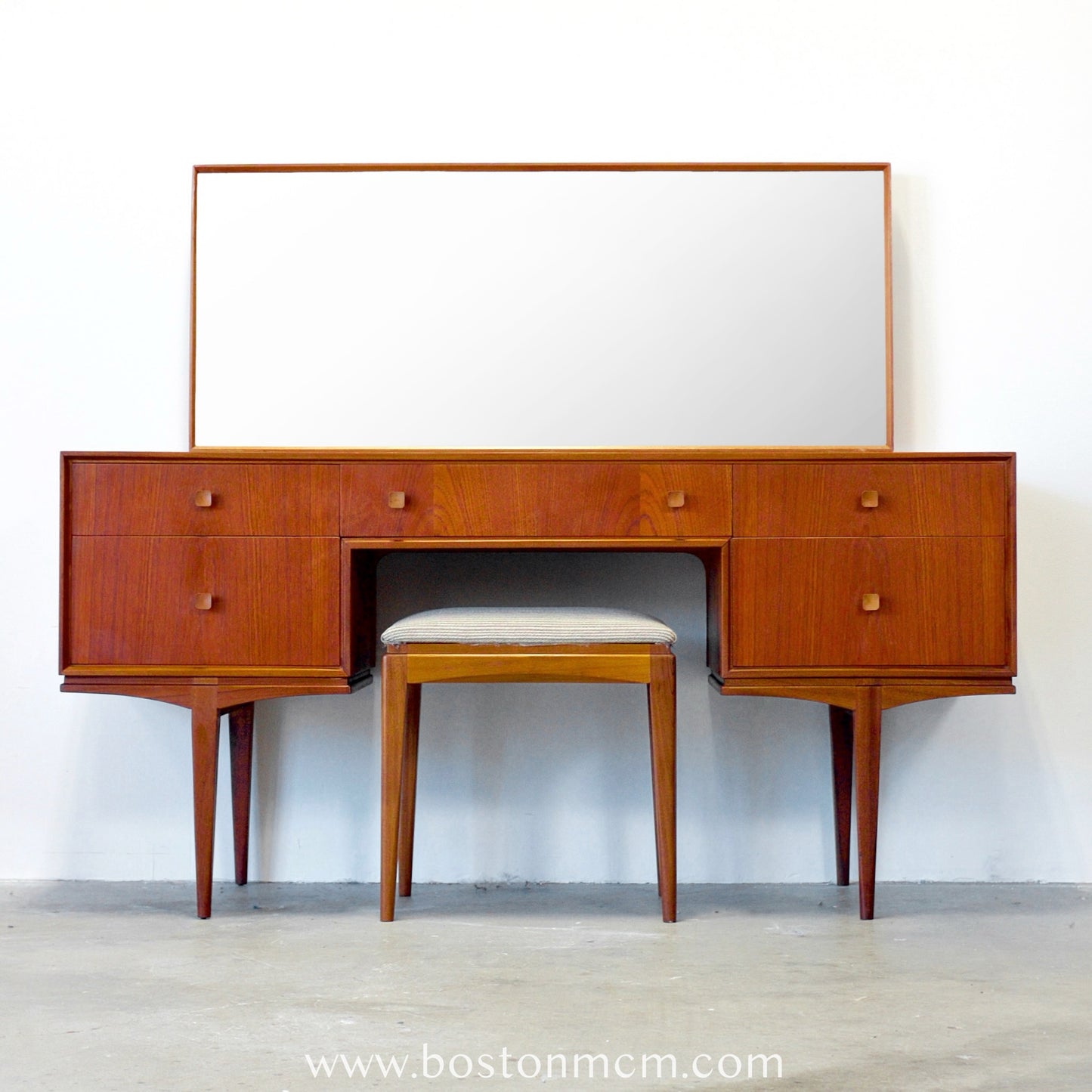 A.H. Mcintosh Vanity / Dressing Table / Desk & Matching Stool - #B9