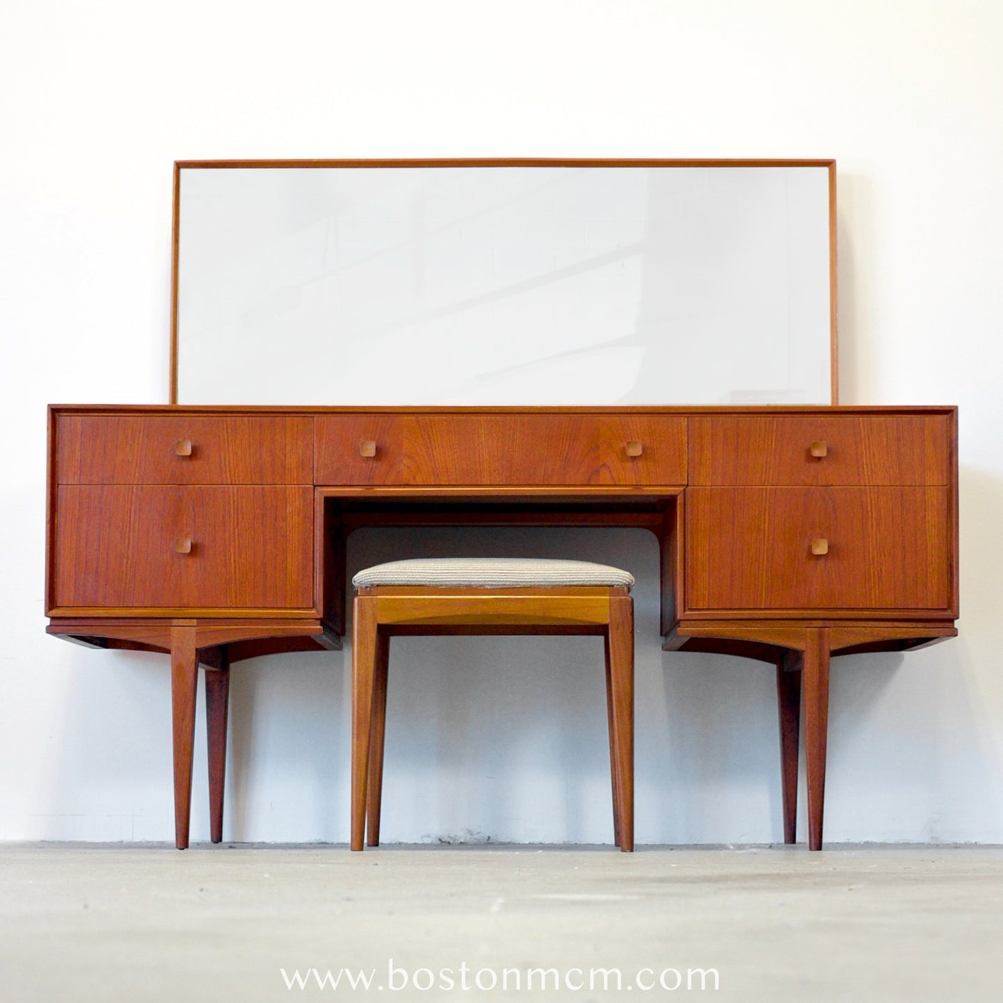 A.H. Mcintosh Vanity / Dressing Table / Desk & Matching Stool - #B9