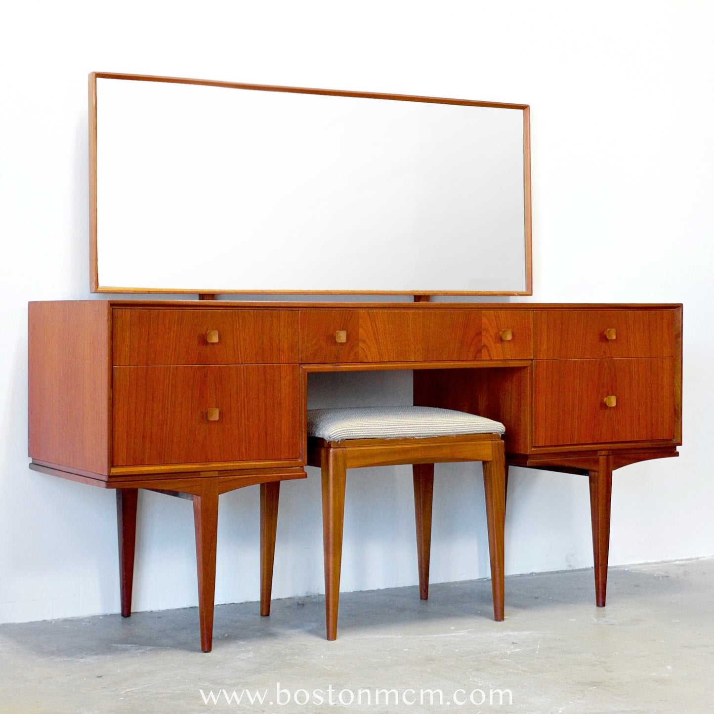 A.H. Mcintosh Vanity / Dressing Table / Desk & Matching Stool - #B9