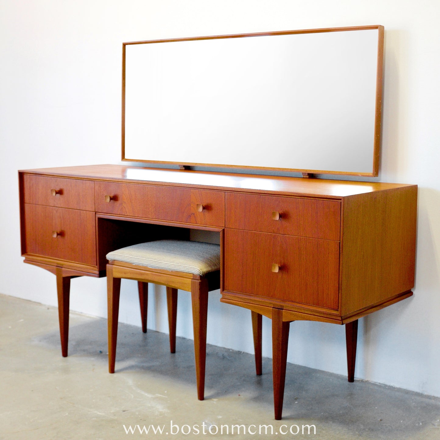 A.H. Mcintosh Vanity / Dressing Table / Desk & Matching Stool - #B9