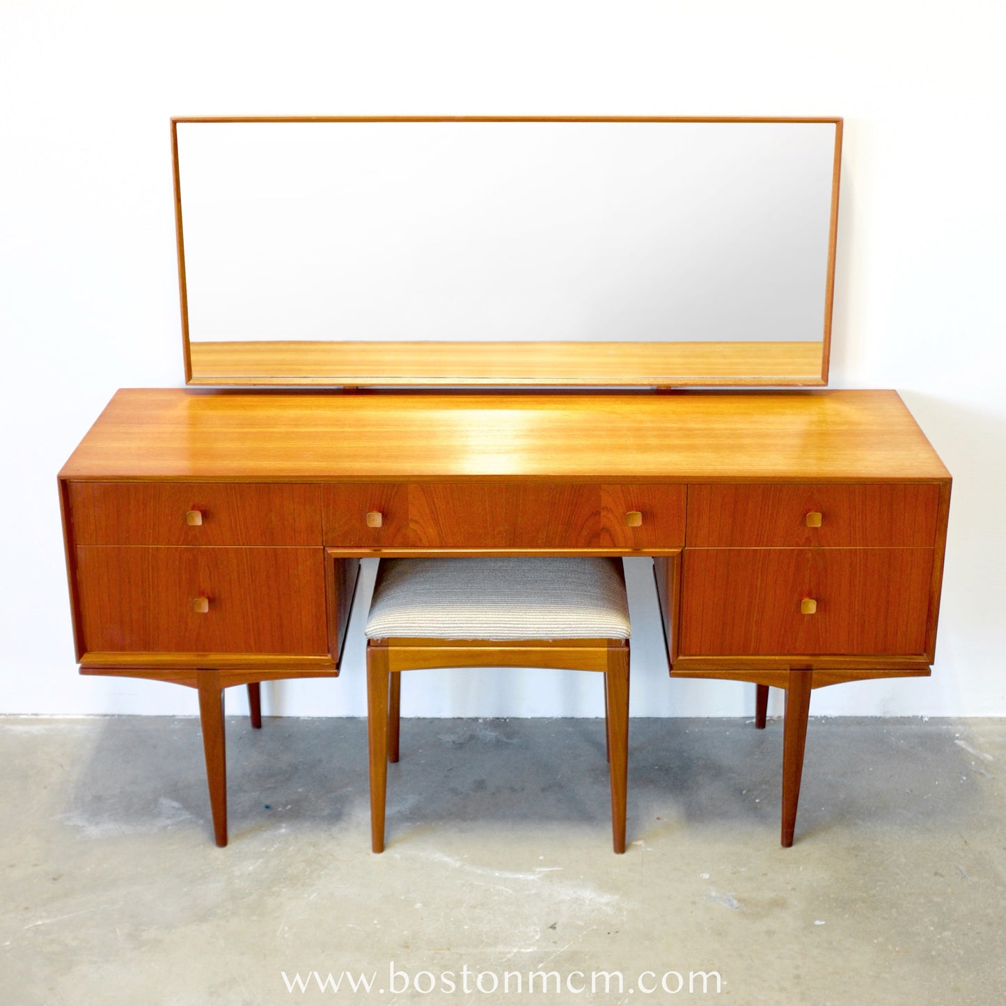 A.H. Mcintosh Vanity / Dressing Table / Desk & Matching Stool - #B9