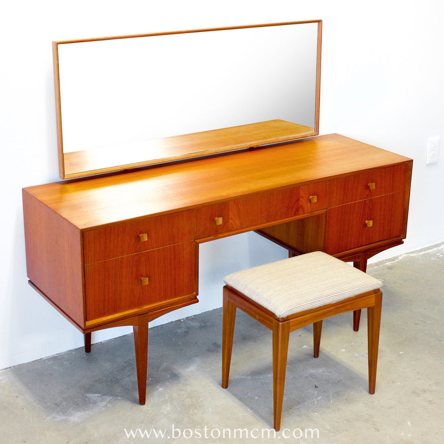 A.H. Mcintosh Vanity / Dressing Table / Desk & Matching Stool - #B9