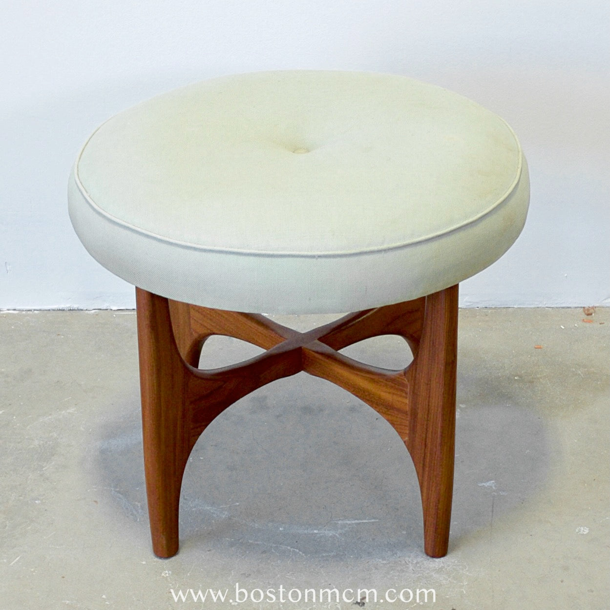 G-Plan "Fresco" Teak Vanity Stool Designed by Victor B. Wilkins