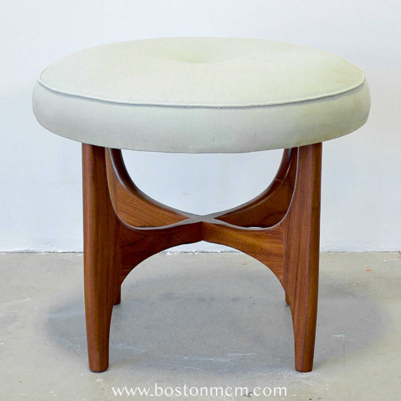 G-Plan "Fresco" Teak Vanity Stool Designed by Victor B. Wilkins