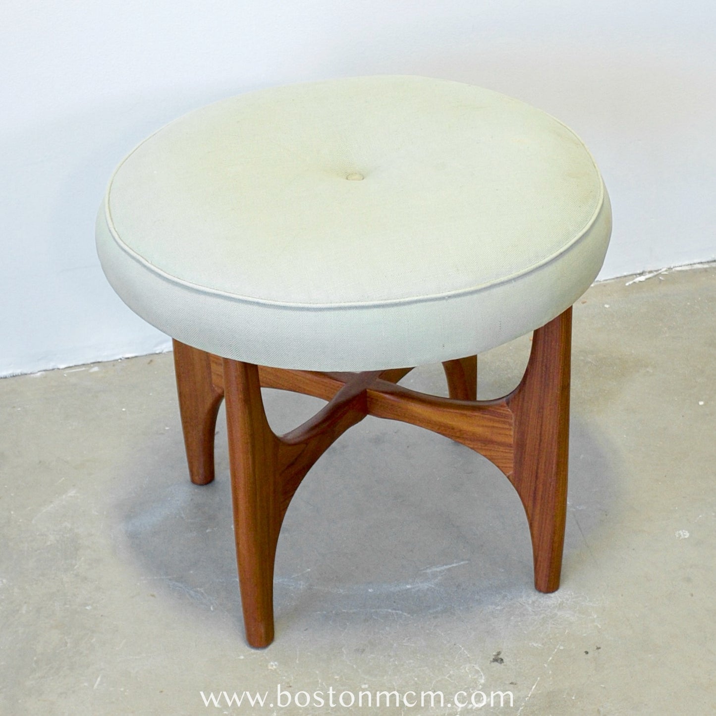 G-Plan "Fresco" Teak Vanity Stool Designed by Victor B. Wilkins