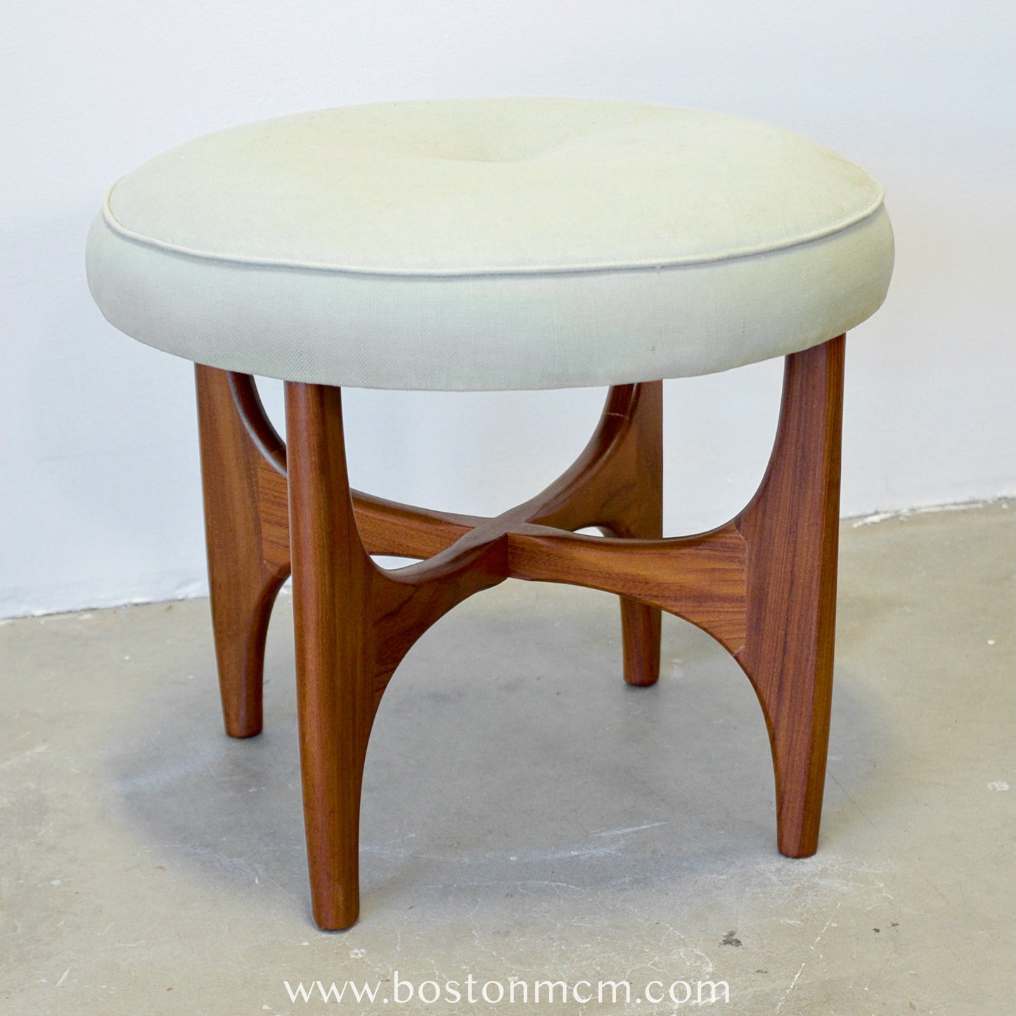 G-Plan "Fresco" Teak Vanity Stool Designed by Victor B. Wilkins