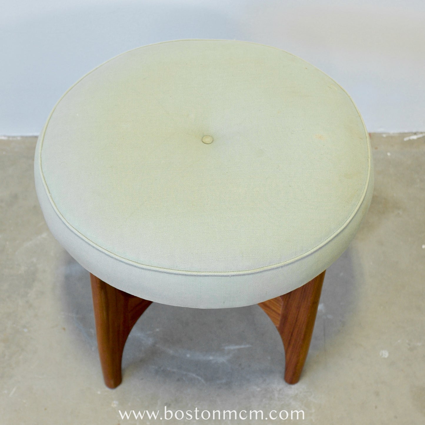 G-Plan "Fresco" Teak Vanity Stool Designed by Victor B. Wilkins